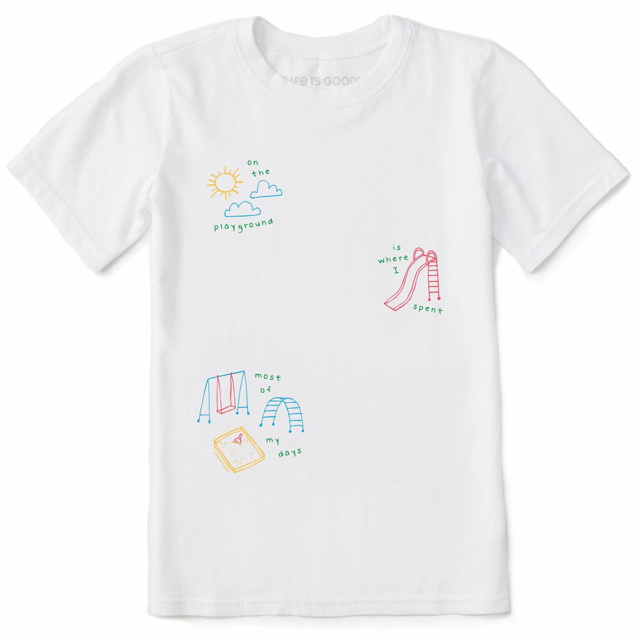 Kids On the Playground Short Sleeve Crusher Tee ComfortFirst Complementary Colors