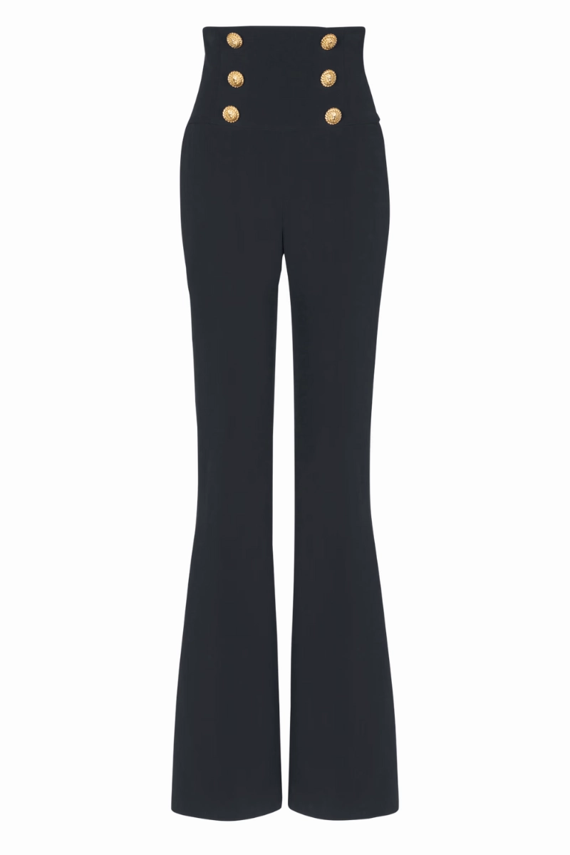 Wide-Leg Trousers Quick Motion Durable Waistband
