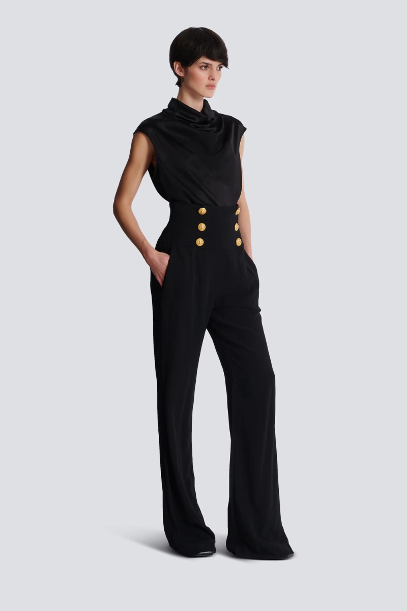 Wide-Leg Trousers Stretch waistband