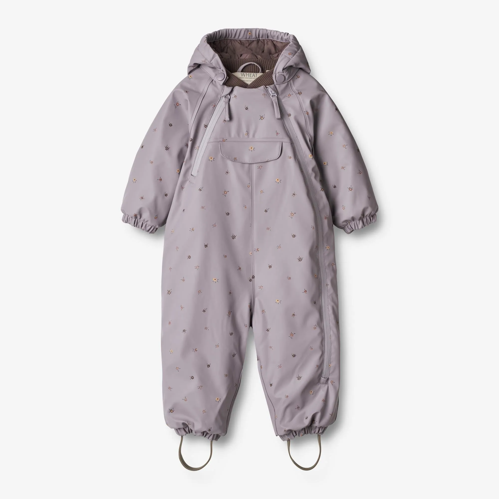 Wintersuit Evig | Baby - lavender flowers Warm Lining