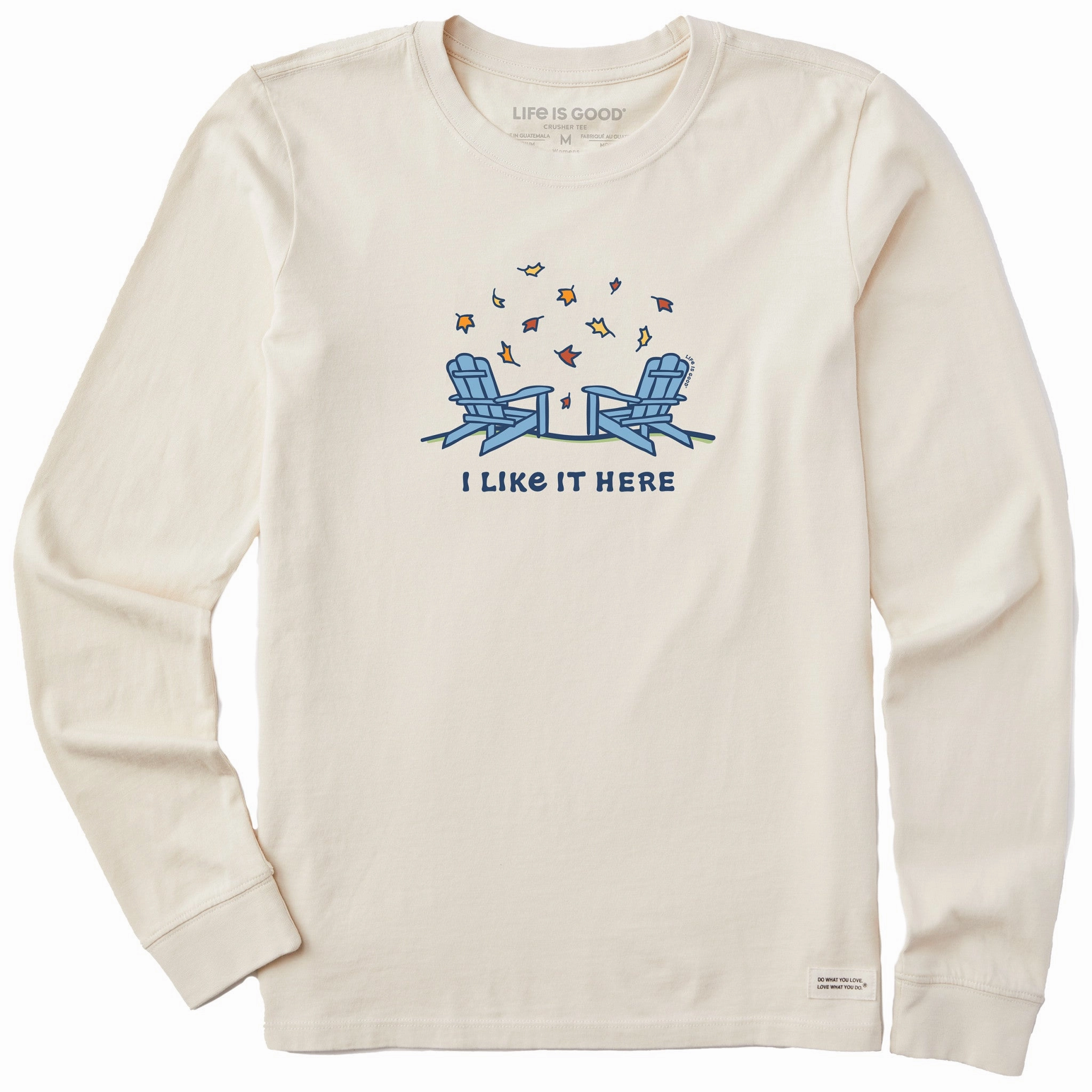 Women's Adirondacks I Like it Here Fall Long Sleeve Crusher Tee Bohemian