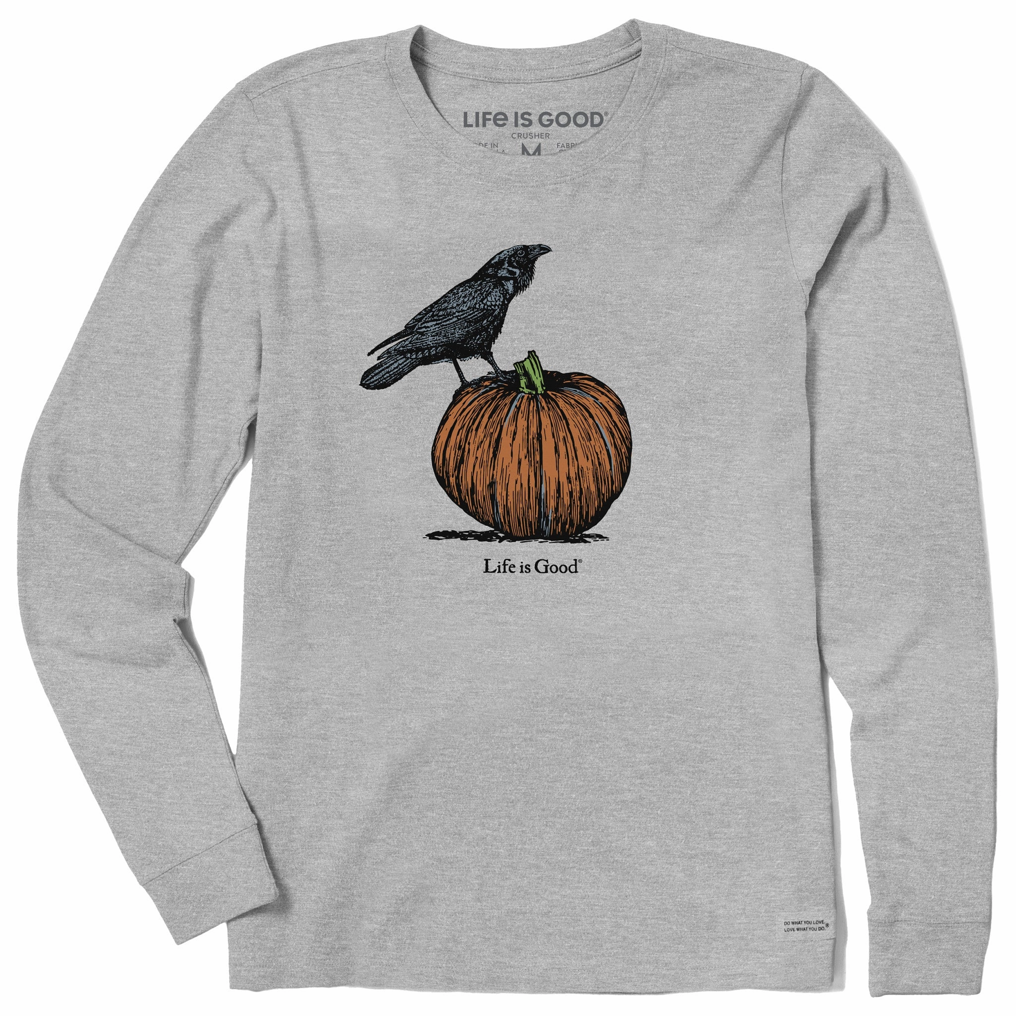 Long sleeved warmth Comfy Fit Wear Women's Antique Raven & Pumpkin Long Sleeve Crusher Tee