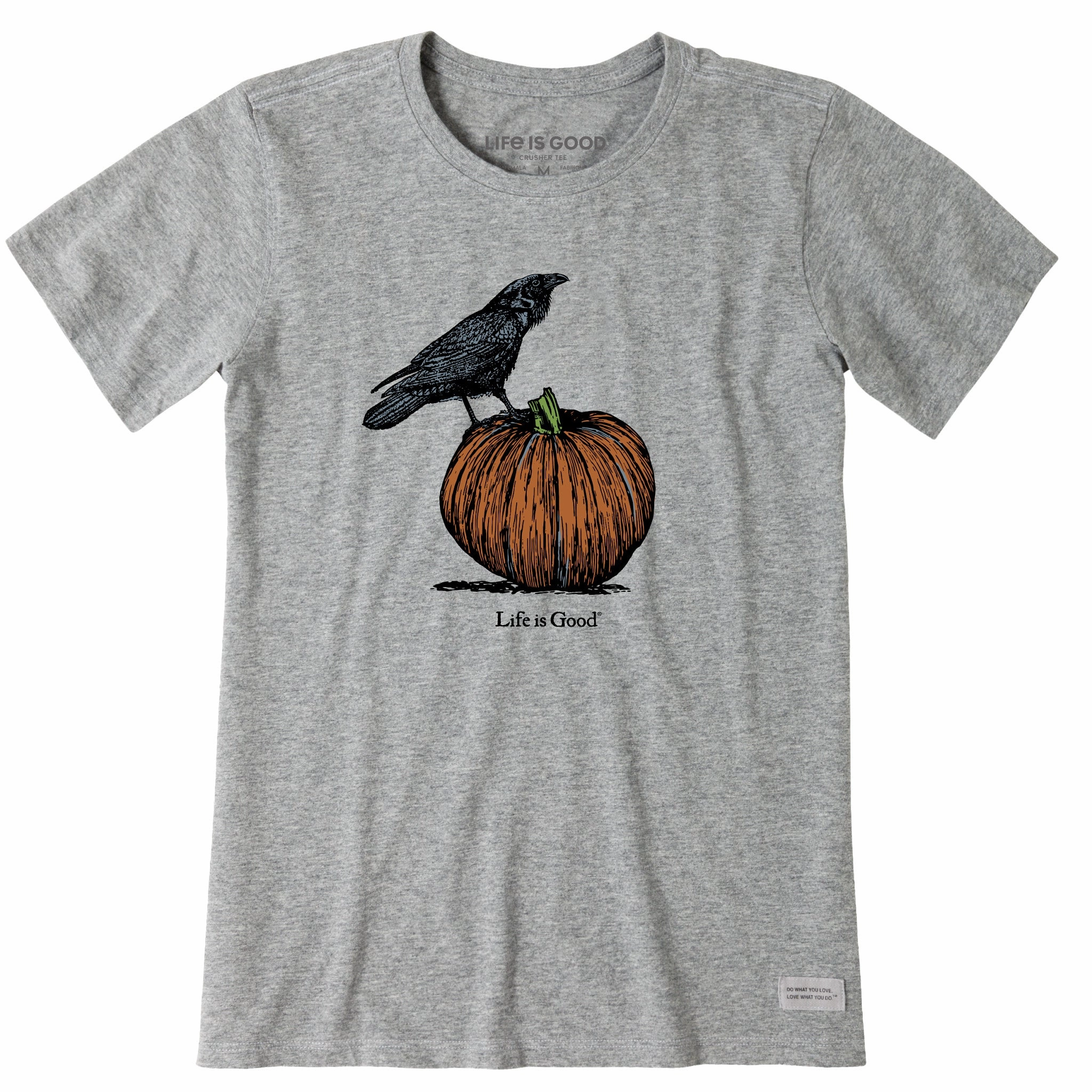 Women's Antique Raven & Pumpkin Short Sleeve Crusher Tee right size