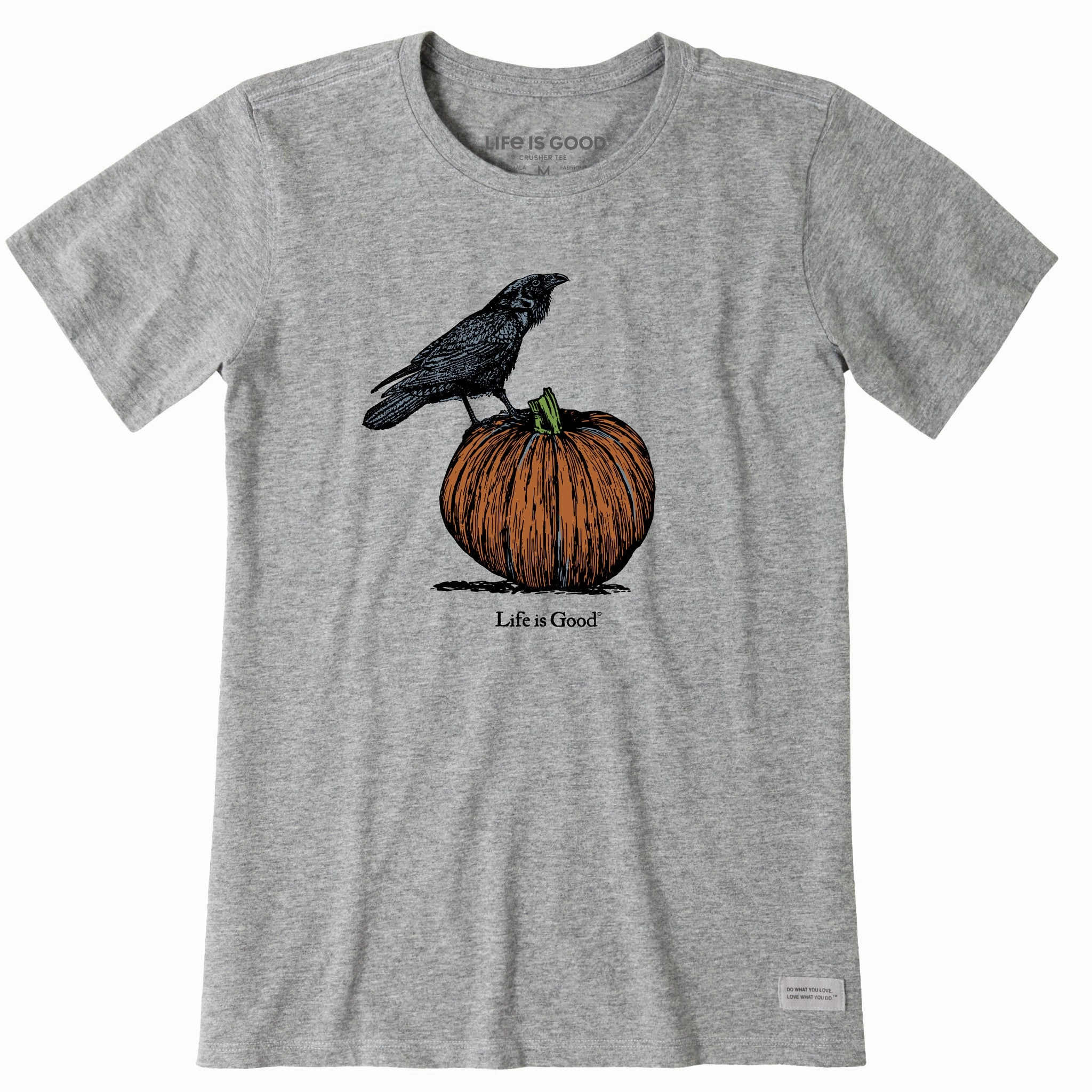 Chill Mode Fit Women's Antique Raven & Pumpkin Short Sleeve Crusher Tee