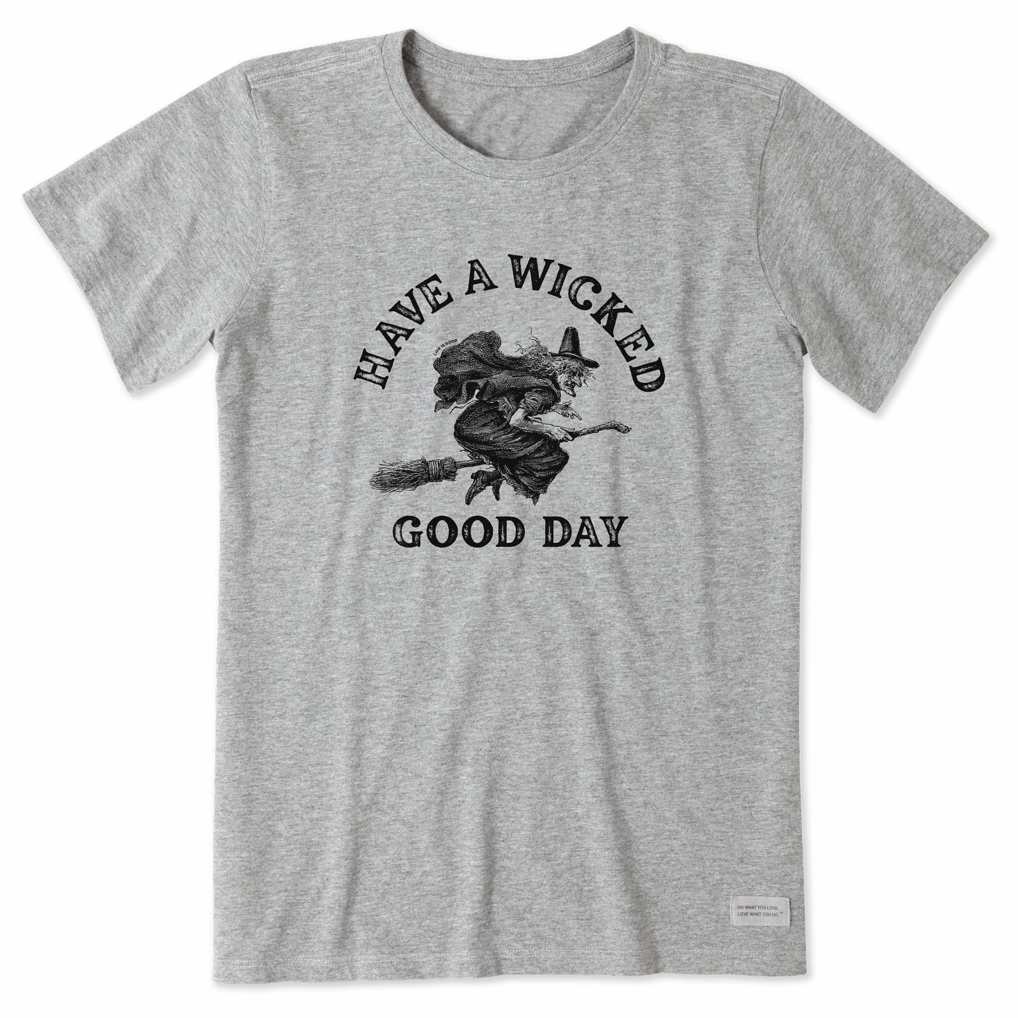 Comfortable Design Classic Vibes Women's Antique Wicked Good Day Witch Short Sleeve Crusher Tee