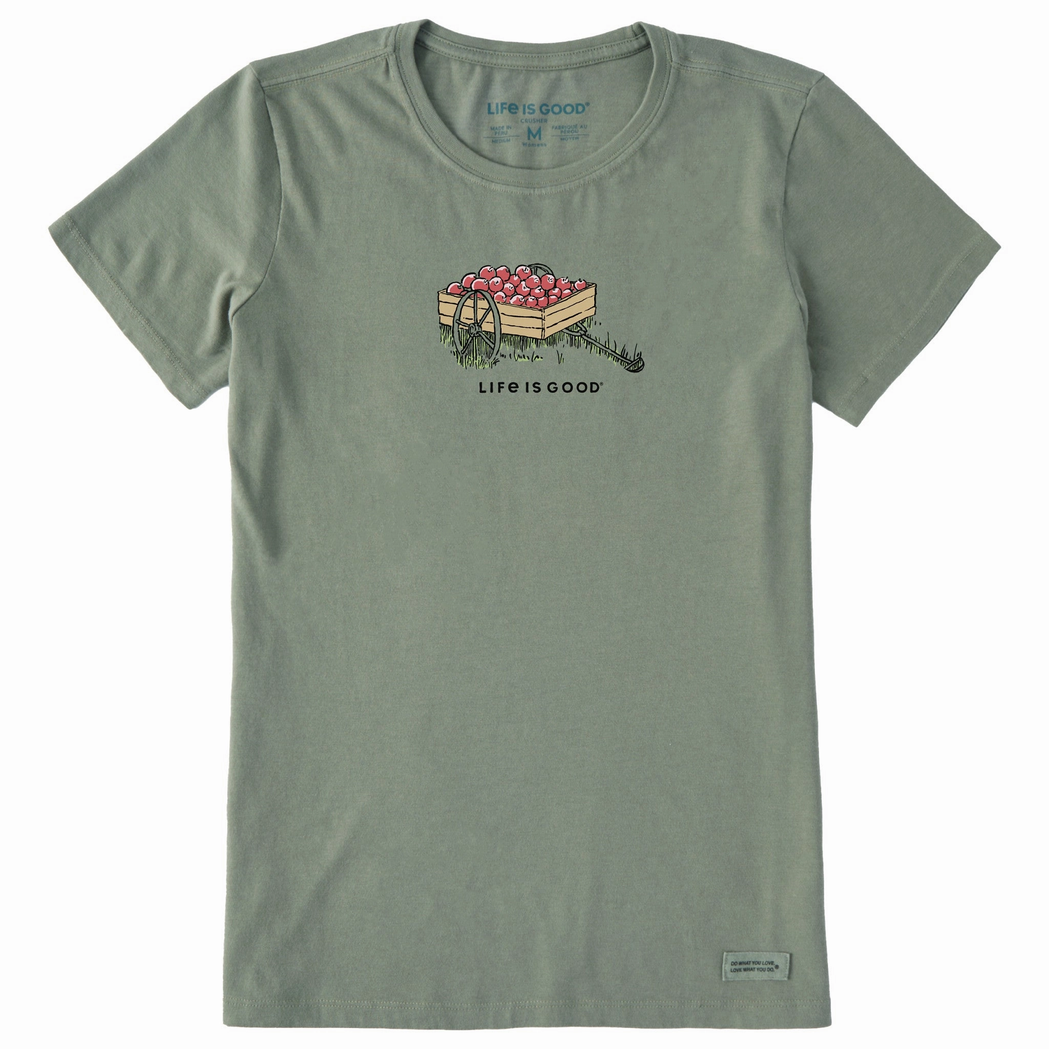 Women's Apple Wagon Short Sleeve Crusher Tee Modern Layer