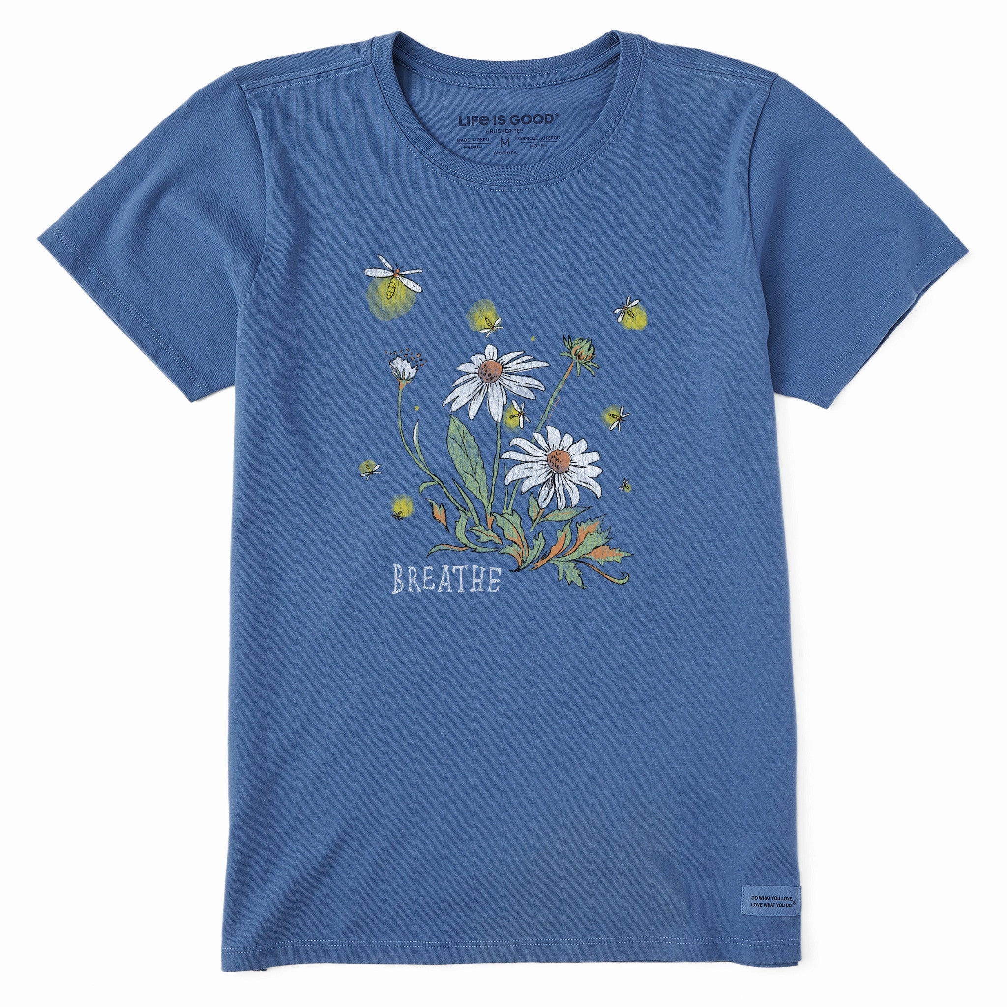 Women's Breathe Daisies Short Sleeve Crusher Tee Floral freshness Sporty and Cool