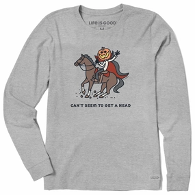 Breathable apparel UV Protective Fabric Women's Can't Seem to Get A Head Long Sleeve Crusher Tee