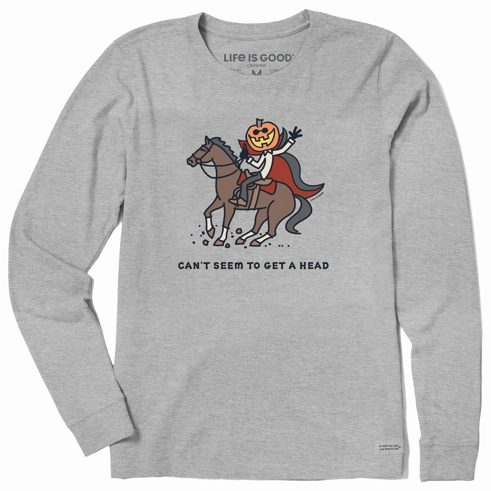 Soft and Flexible Fashionable Piece Women's Can't Seem to Get A Head Long Sleeve Crusher Tee