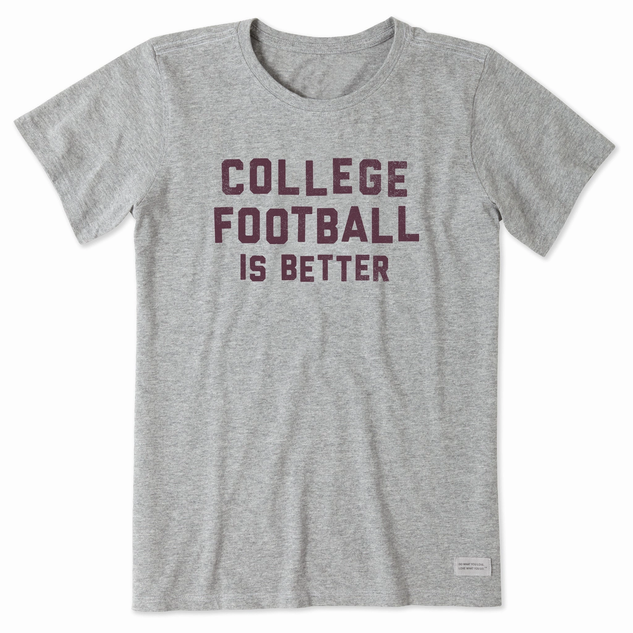 Minimalist Design Sporty Comfort Fit Women's College Football is Better Short Sleeve Tee