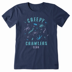 Women's Creepy Crawlers Club Short Sleeve Tee Chic and Cozy