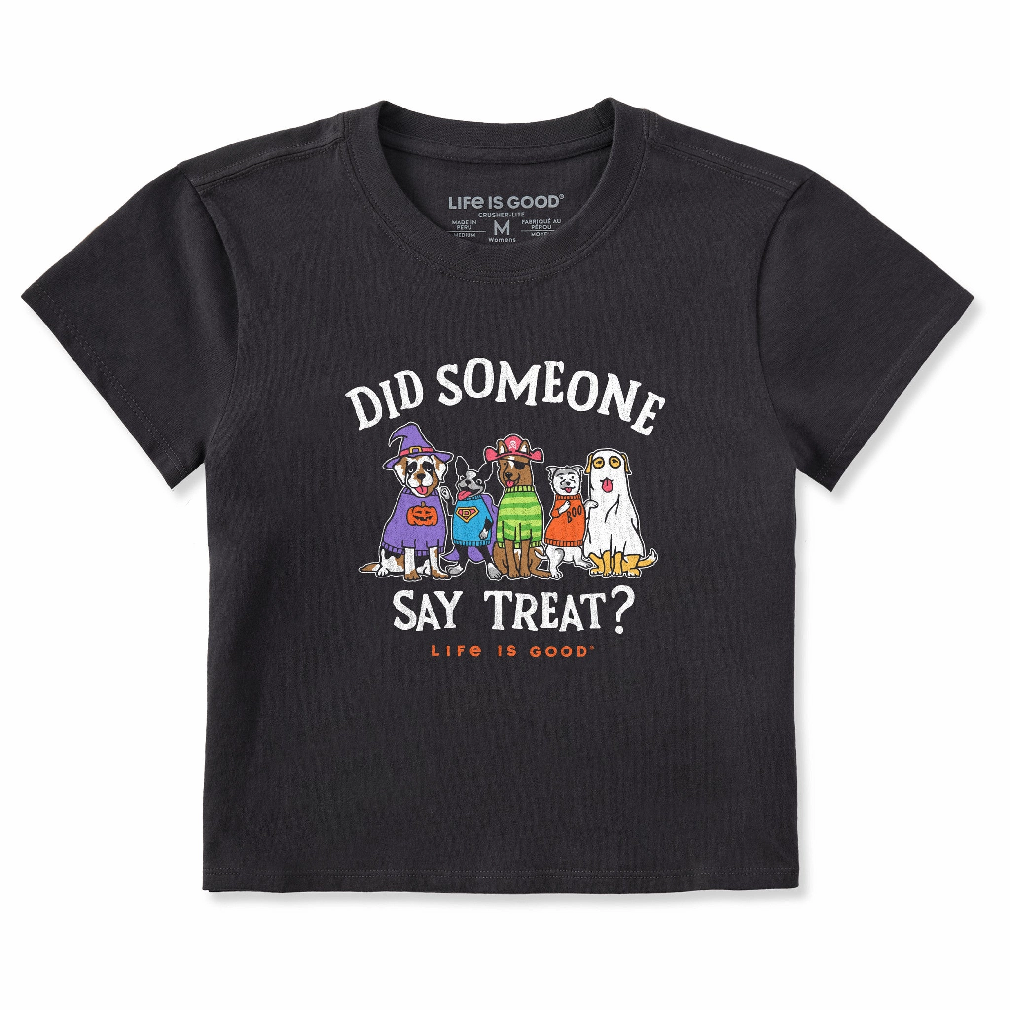 Ribbed Neckline insulated Women's Did Someone Say Treat? Crusher-LITE Shrunken Tee