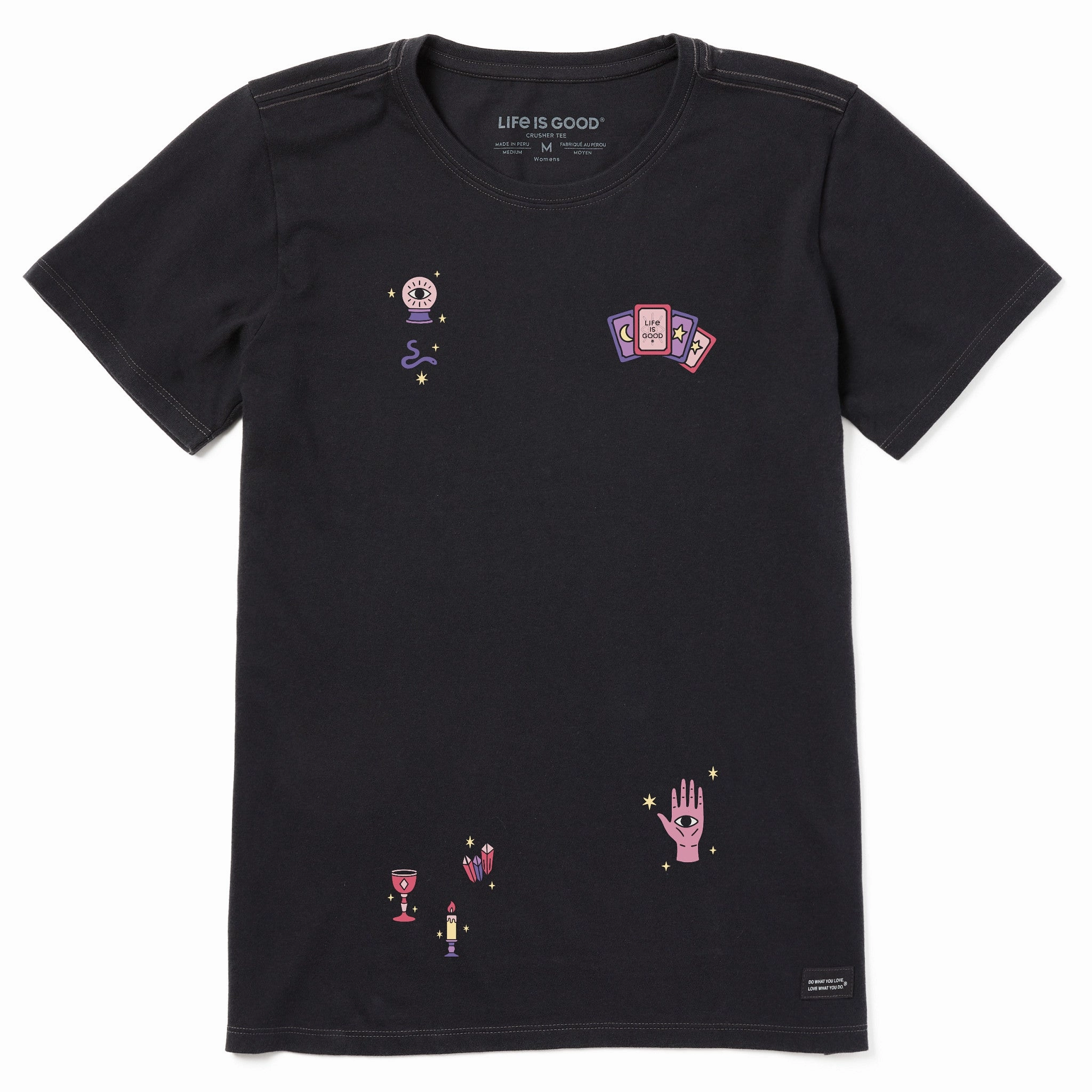 Women's Fortune Teller Short Sleeve Crusher Tee Comfortable Shape