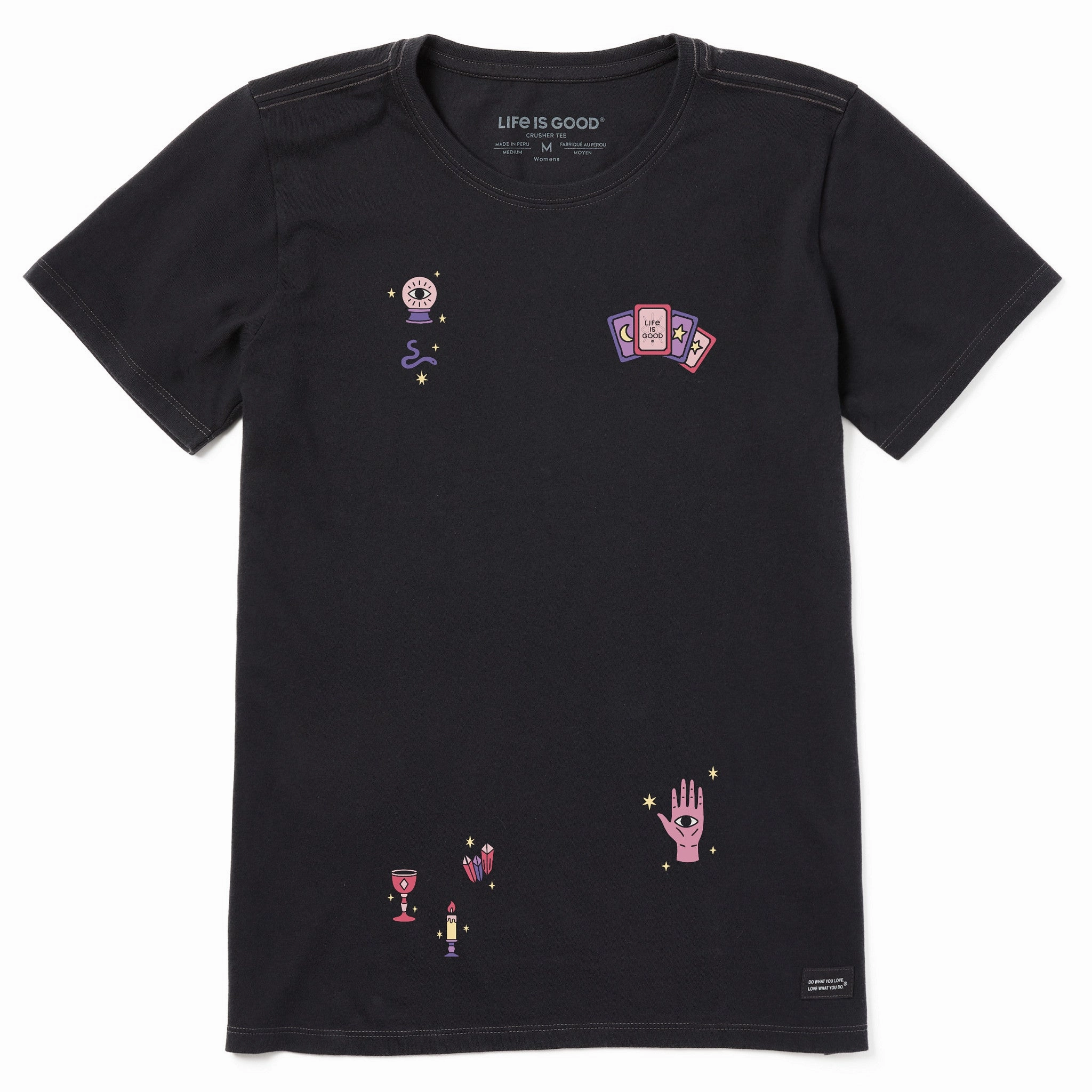 Sporty essentials Soft Touch Texture Women's Fortune Teller Short Sleeve Crusher Tee