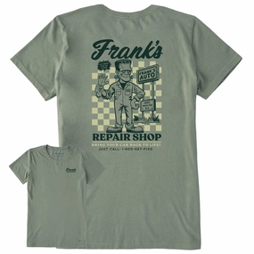 Casual Wearable Women's Frank's Repair Shop Short Sleeve Crusher Tee
