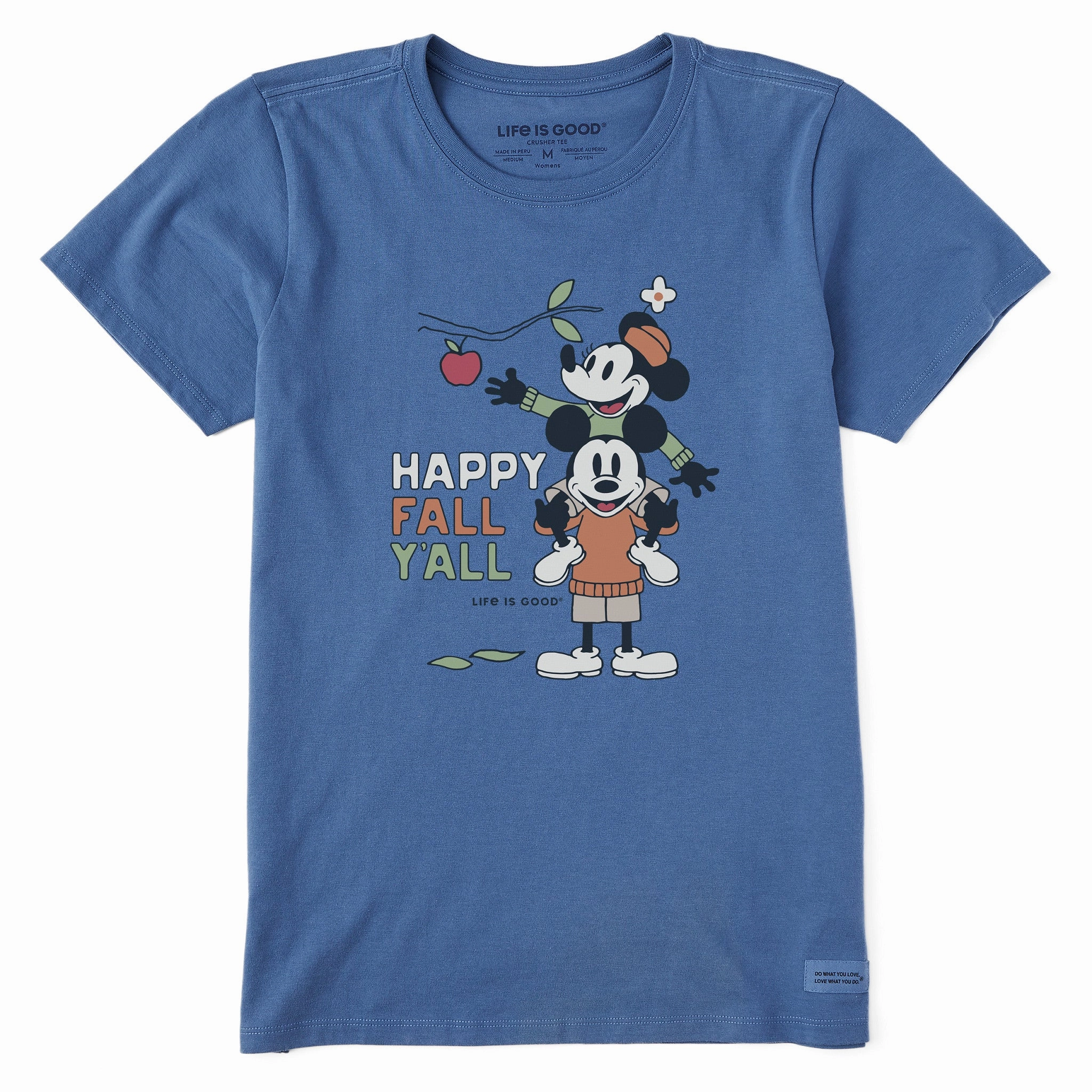 Women's Happy Fall Yall Apple Picking Short Sleeve Crusher Tee Soft Texture