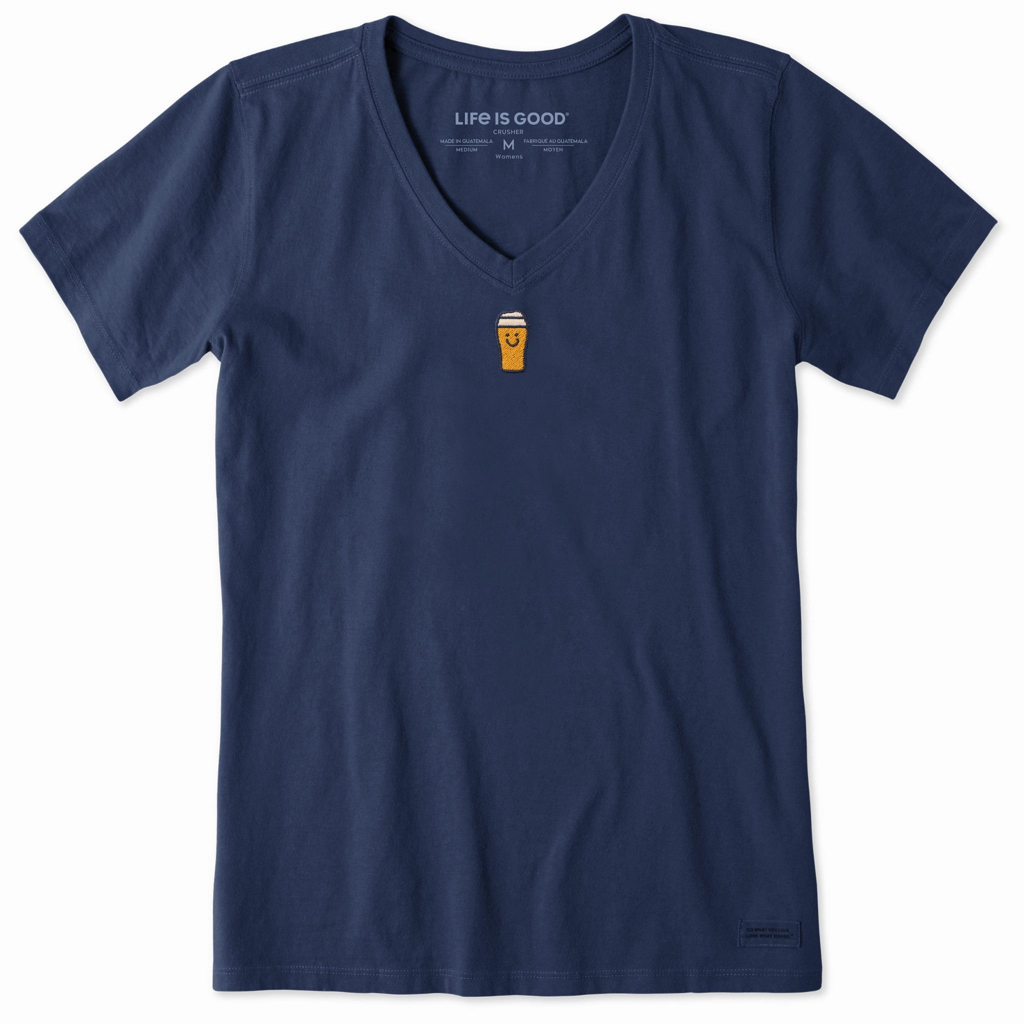 Women's Happy Pint Short Sleeve Crusher Vee GentleWashResistance Modern Outfit