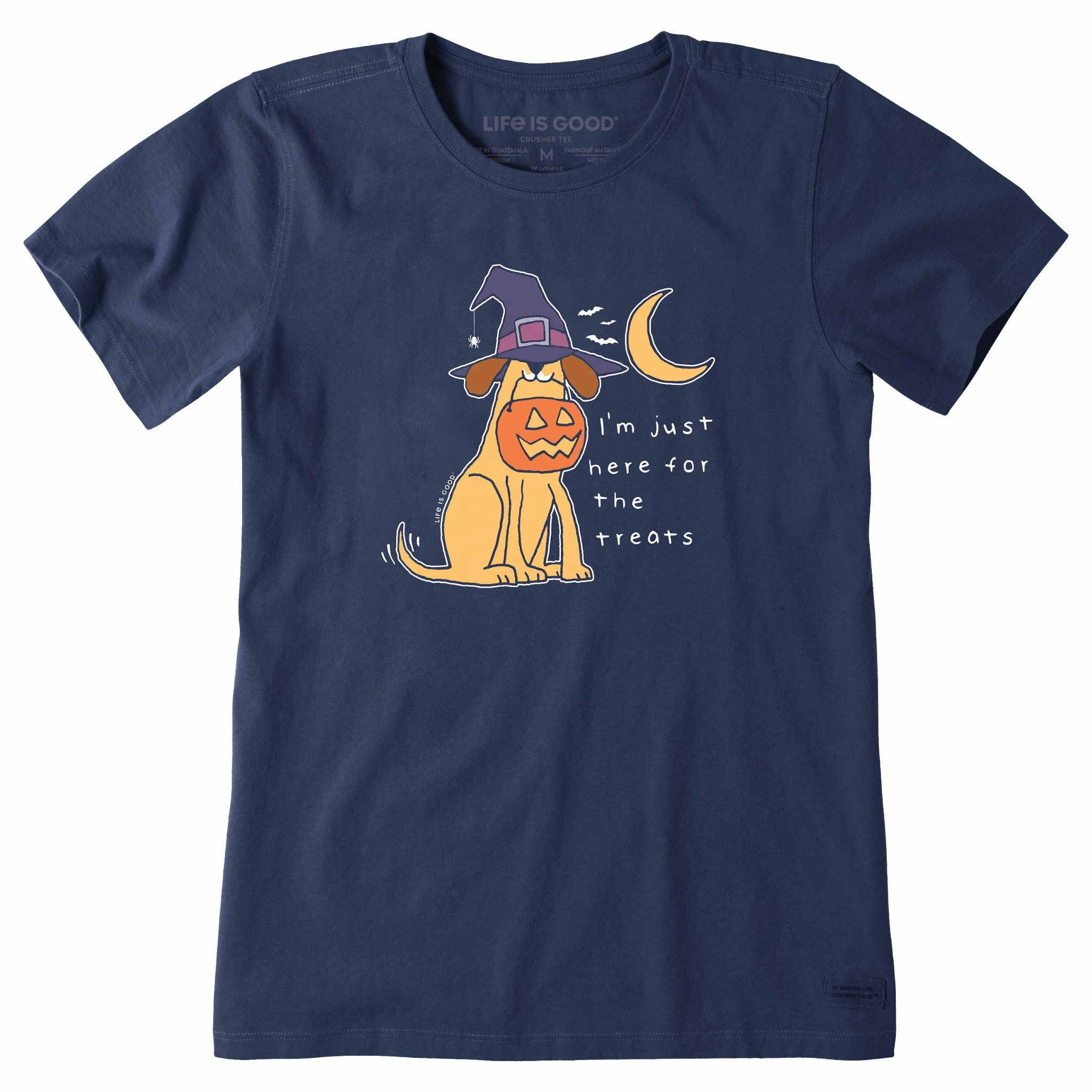 Classic Style Trend Women's I'm Just Here For the Treats Dog Short Sleeve Crusher Tee