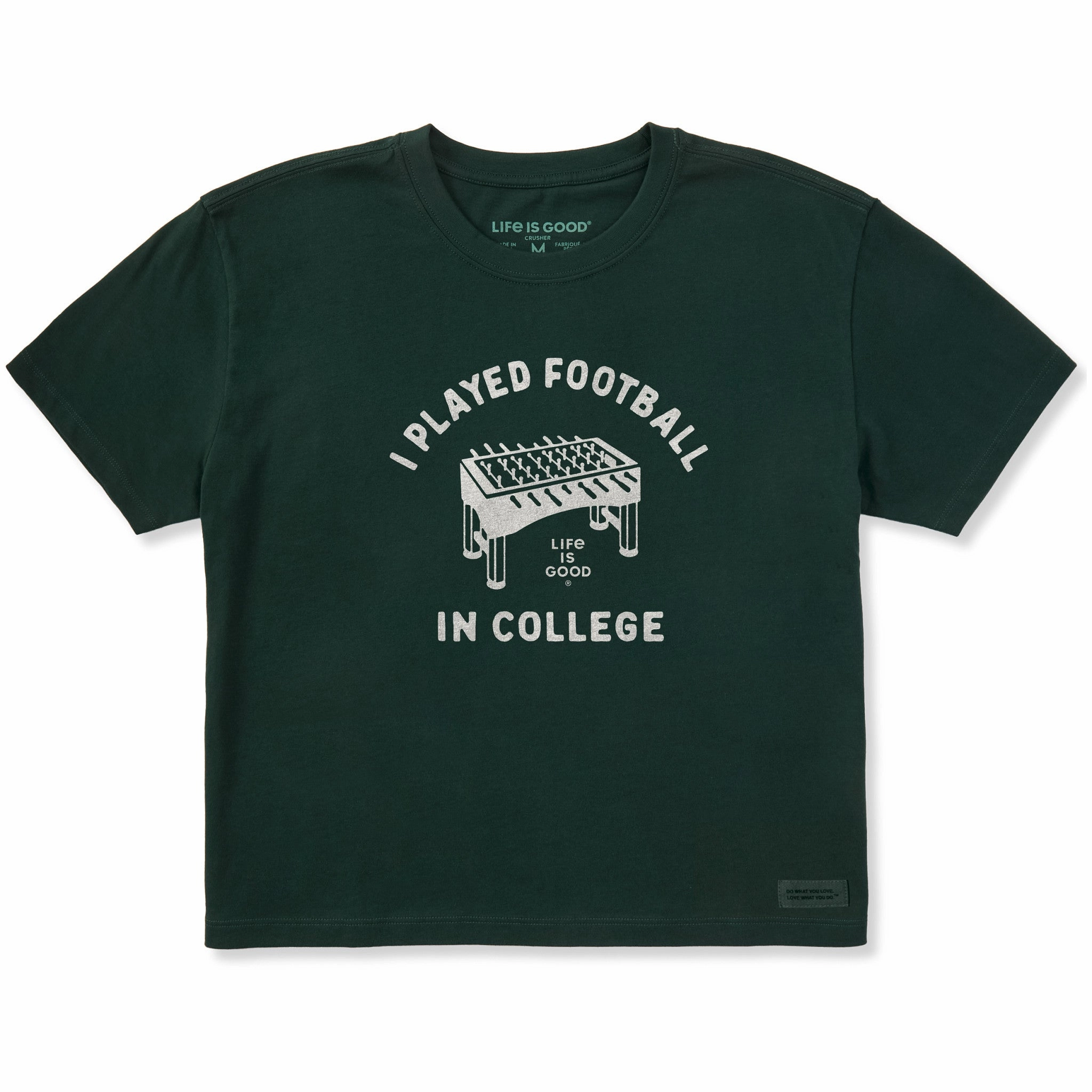 Recommended Women's I Played Football in College Short Sleeve Crusher Boxy Tee