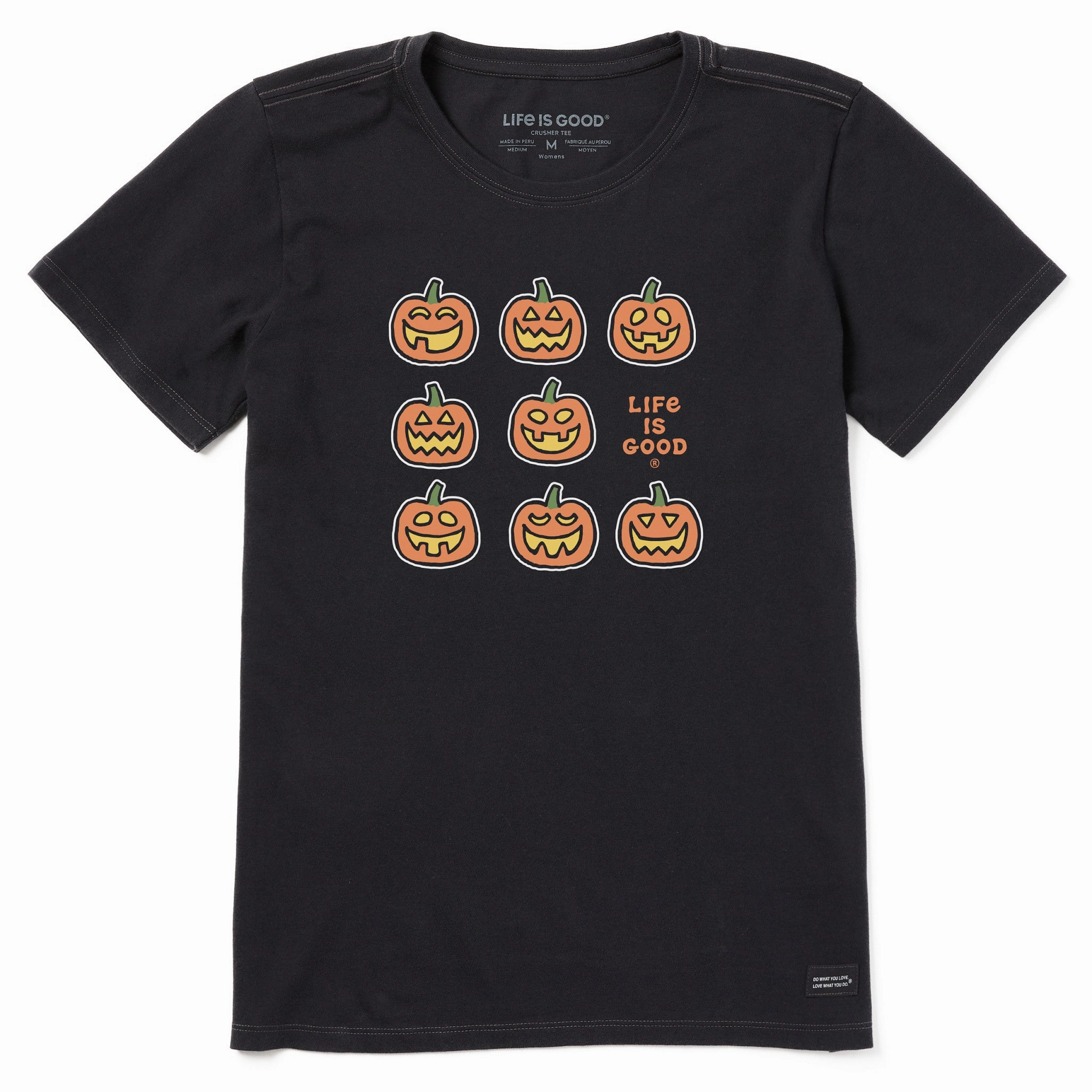 Women's Jack-o-Lantern Grid Short Sleeve Crusher Tee Thermal Regulation Layer
