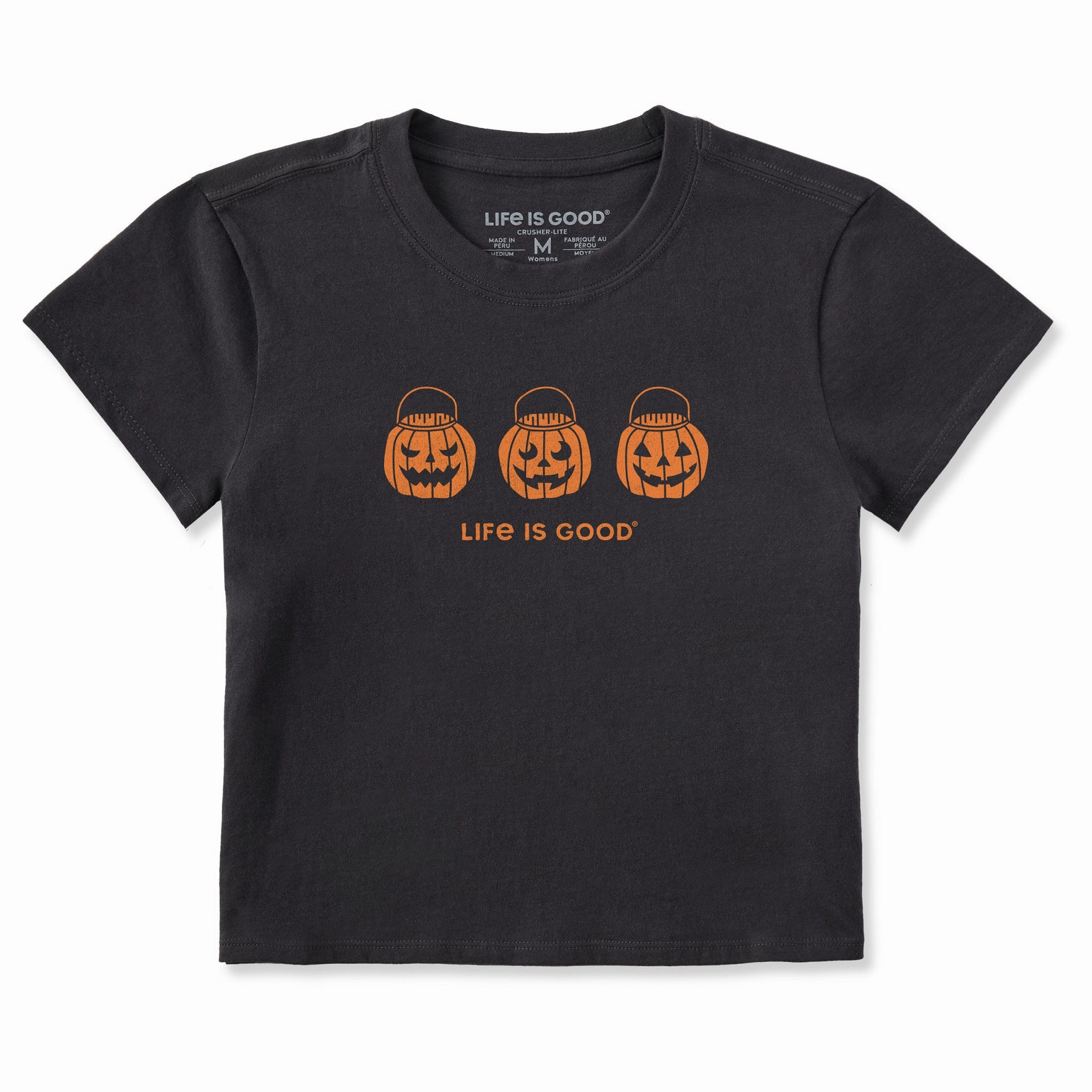 Light Outfit Women's Jack O Lantern Trio Crusher-LITE Shrunken Tee