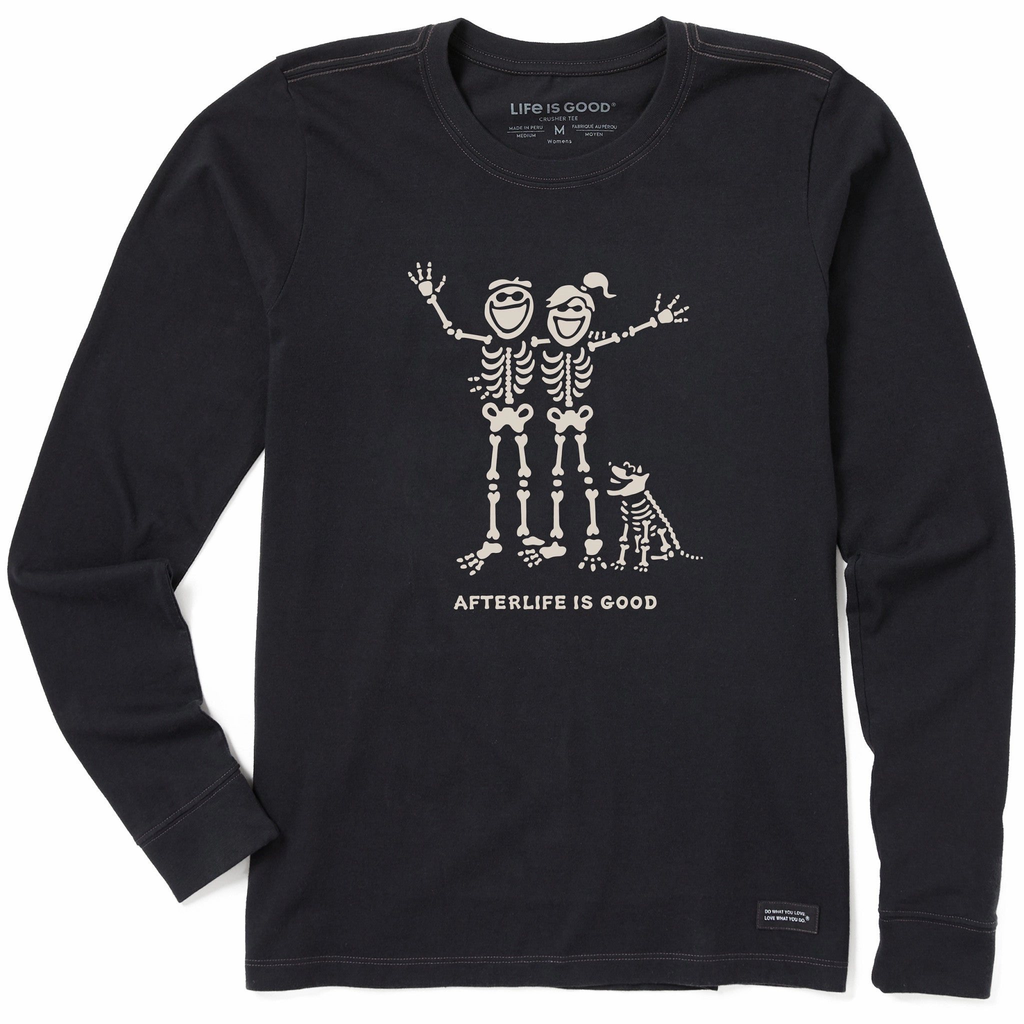 Women's Jake, Jackie & Rocket Skeletons Long Sleeve Crusher Tee Versatile Layer Ultimate Fit