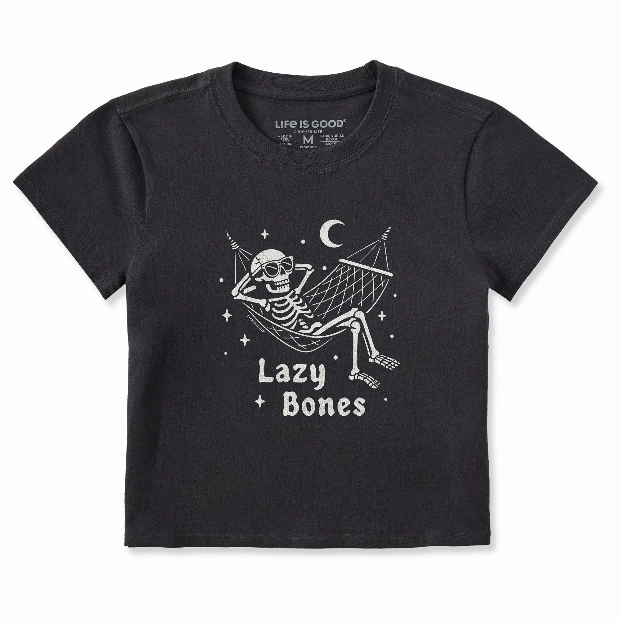 Women's Lazy Bones Crusher-LITE Shrunken Tee Daily Style Trend Simple Wear