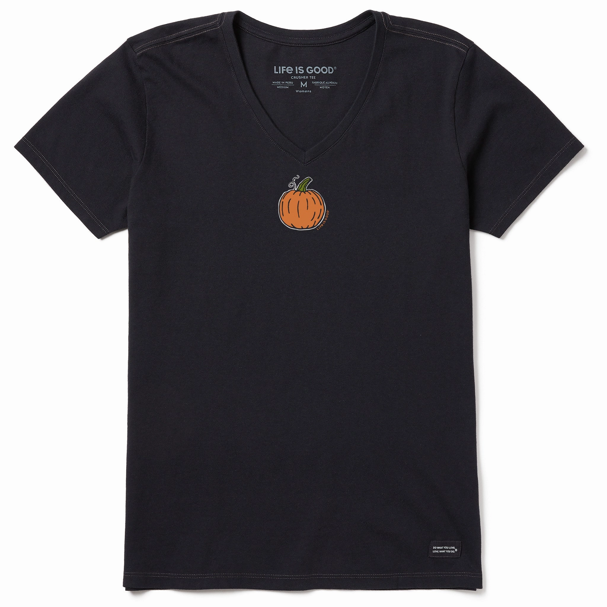 Active Fashion Women's Li'l Pumpkin Short Sleeve Crusher Vee