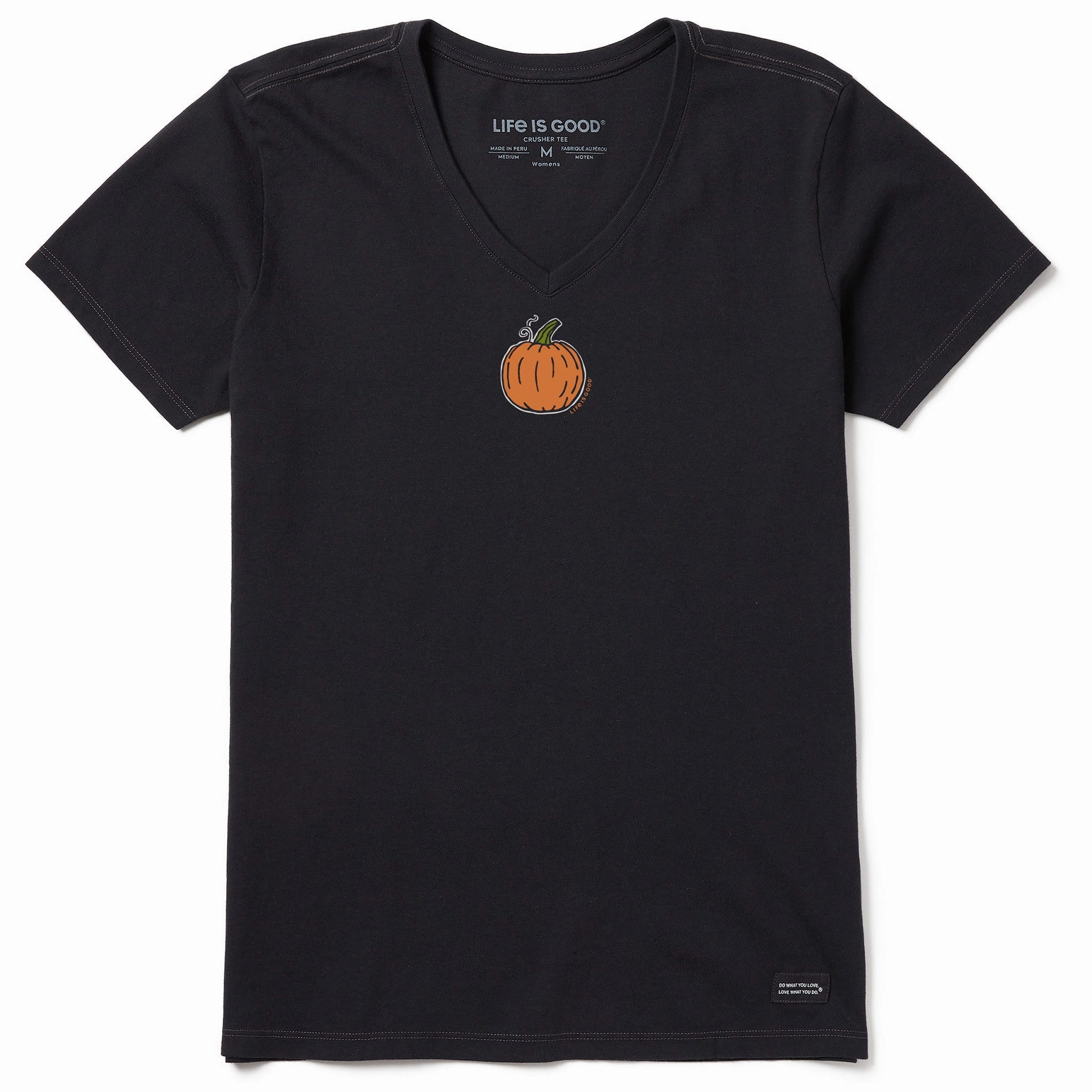 Women's Li'l Pumpkin Short Sleeve Crusher Vee Long sleeved warmth