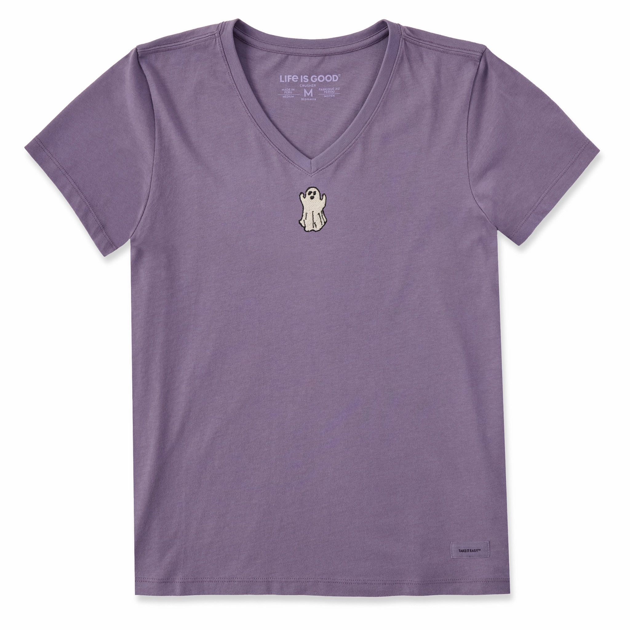 Women's Lil Ghost Short Sleeve Crusher Vee Light Breeze