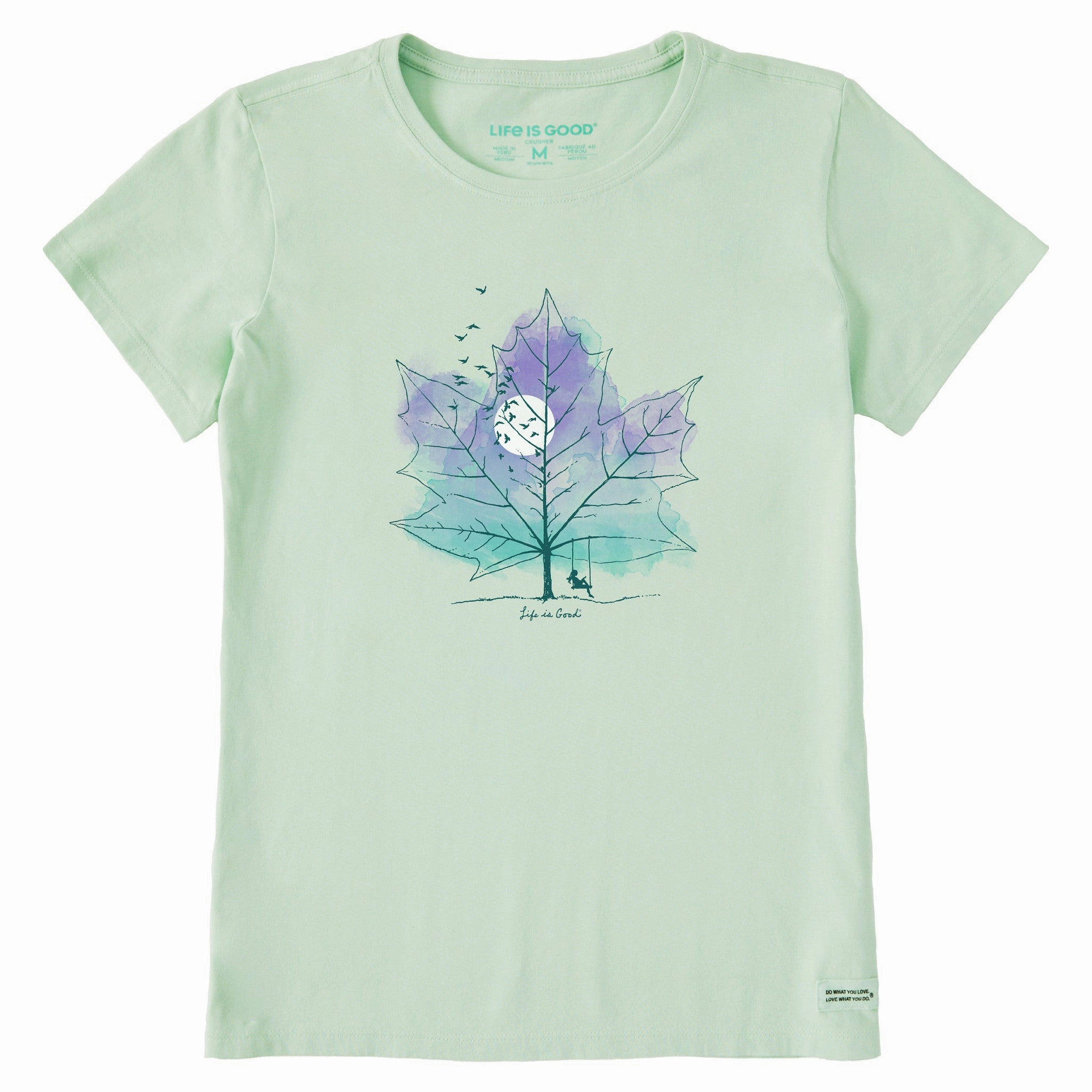 Women's Maple Swing Short Sleeve Crusher Tee SustainableManufacturing All-Purpose Comfort