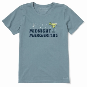 Women's Midnight Margaritas Short Sleeve Crusher Tee Trendy Fashion