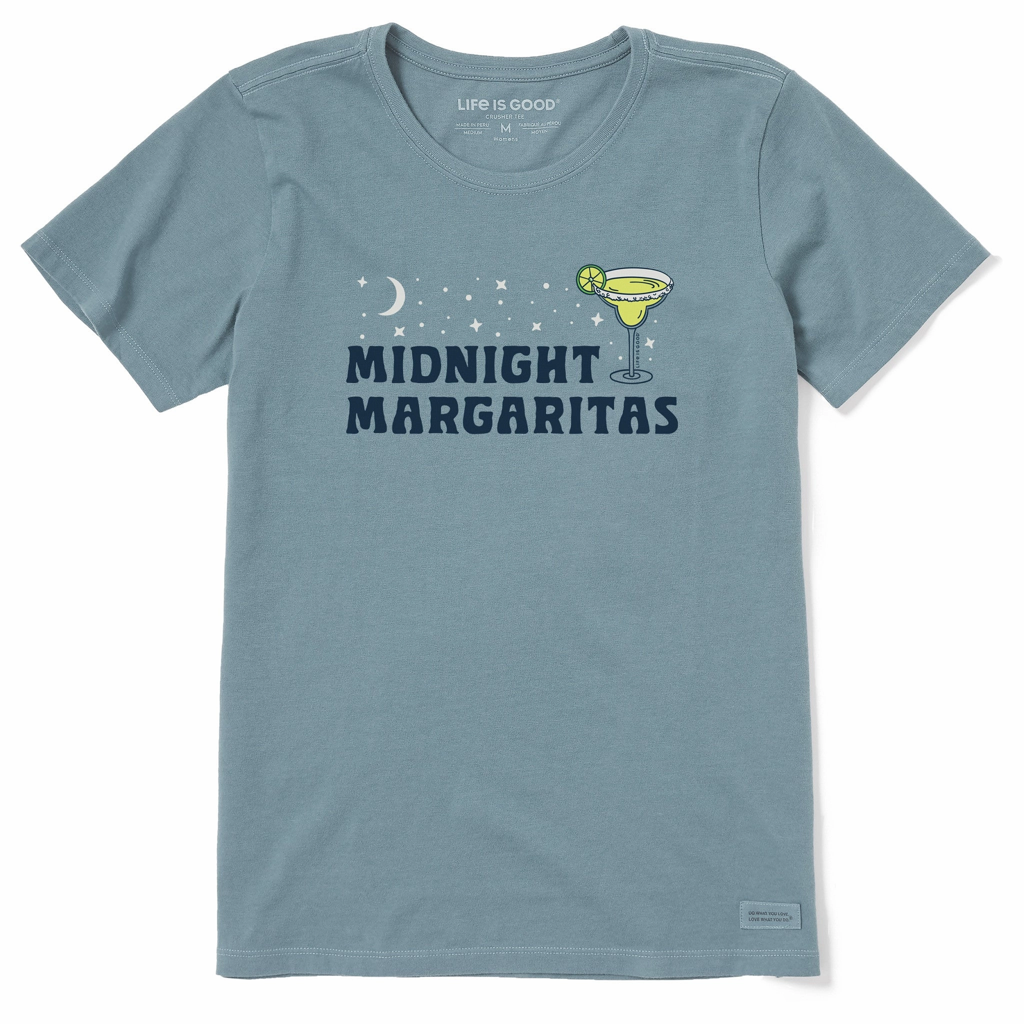 Casual Layer Wear Women's Midnight Margaritas Short Sleeve Crusher Tee