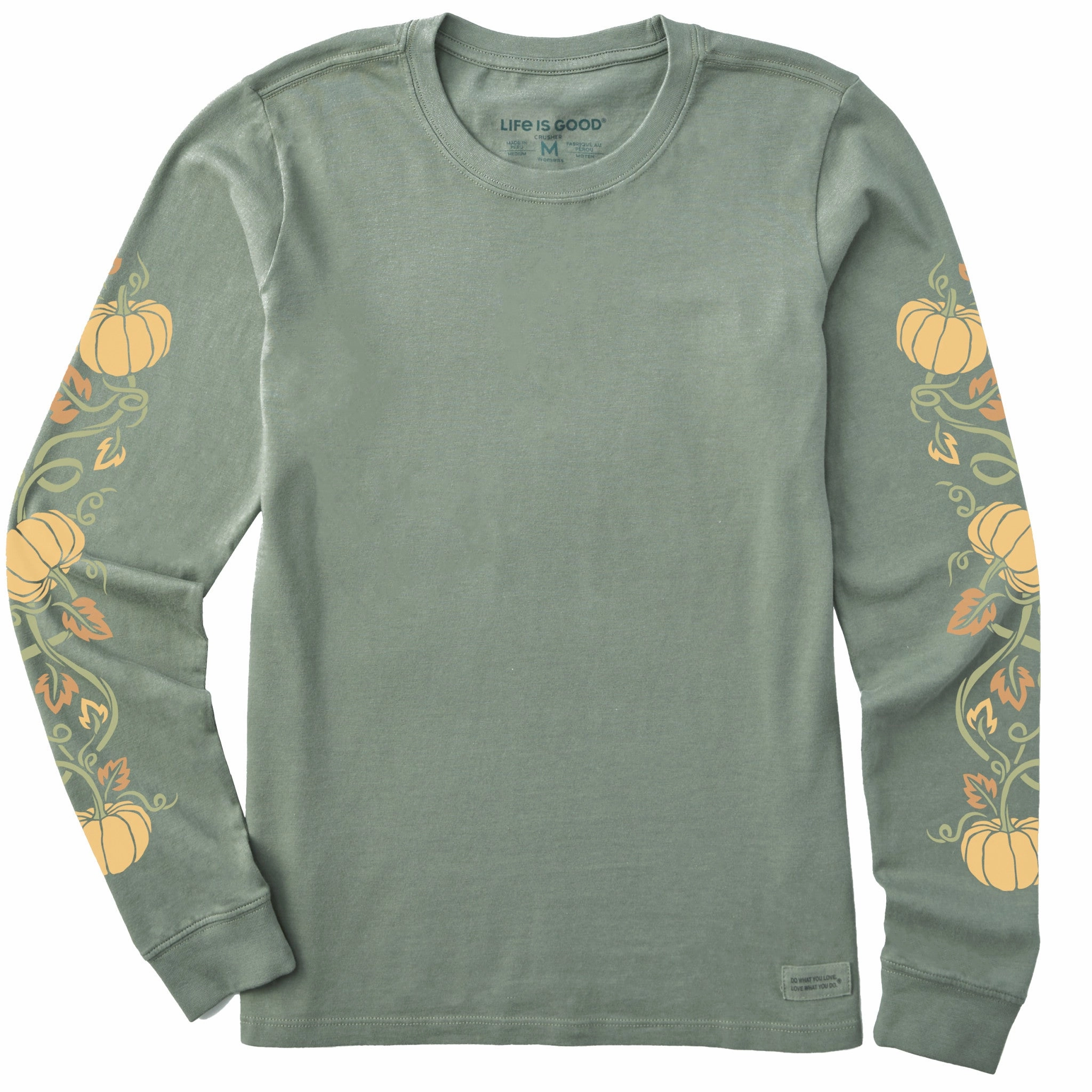 Easy Care Fabric Women's pumpkin patch Long Sleeve Crusher Tee
