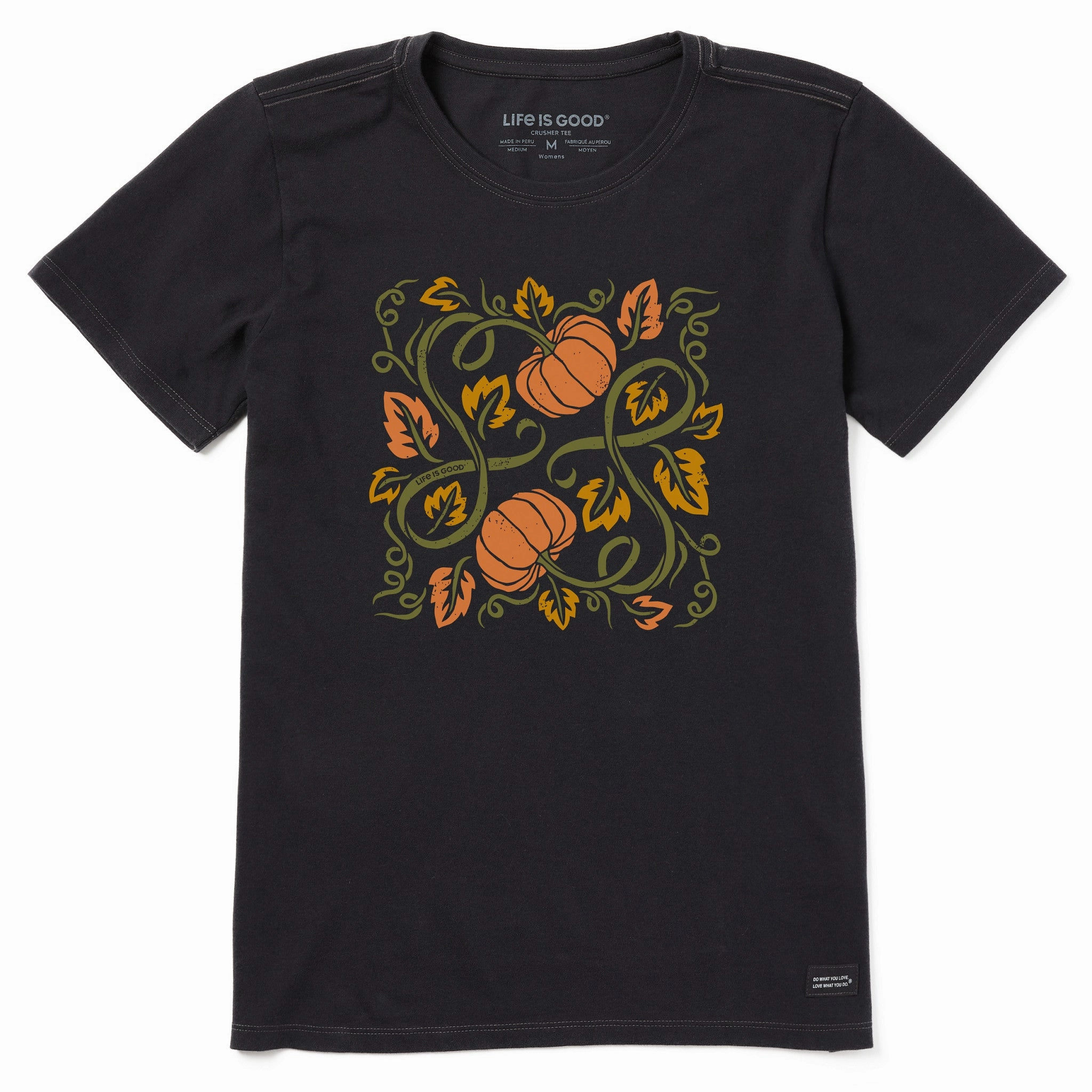 Women's Pumpkin Vines Short Sleeve Crusher Tee Plus size confidence