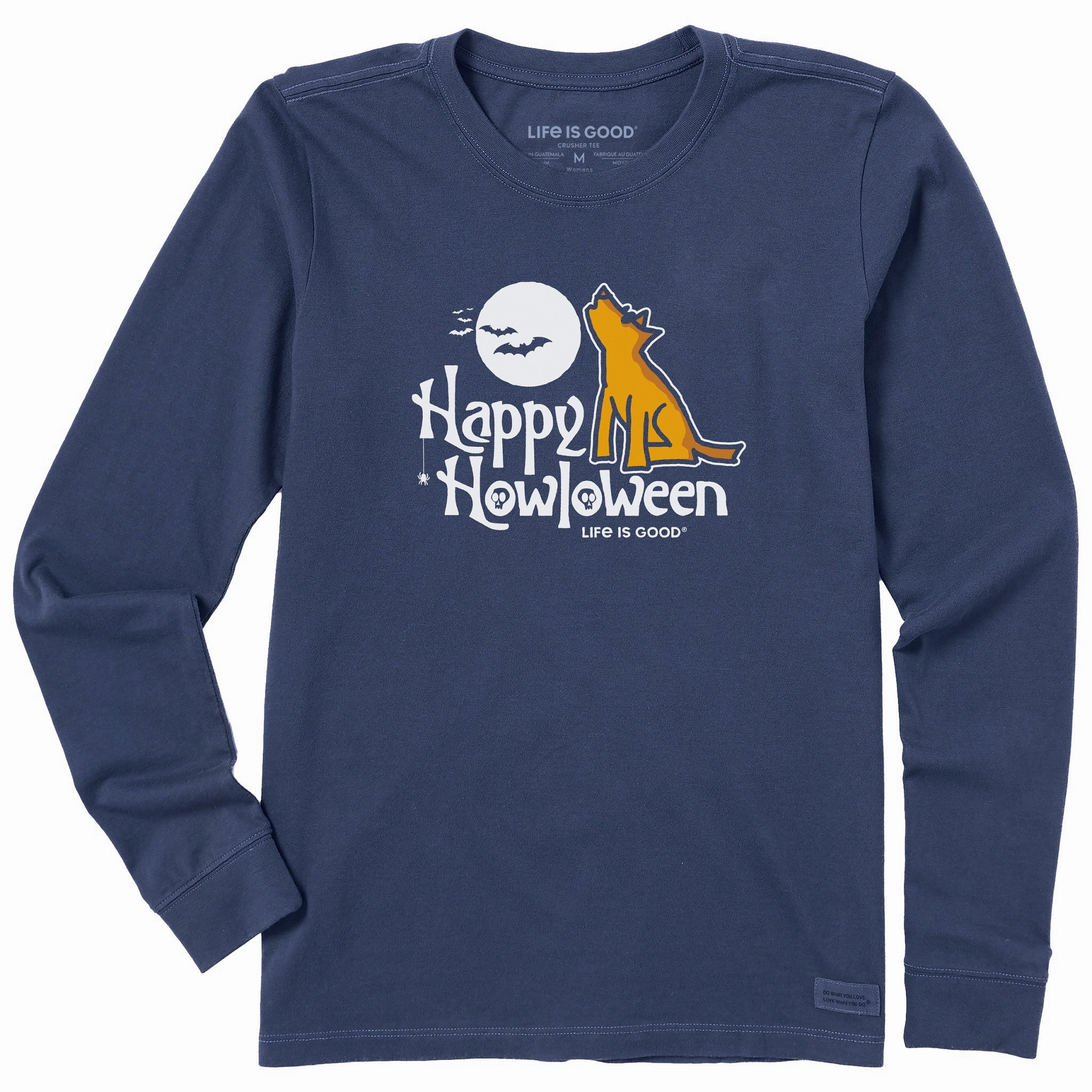 Chic Fit Perfect for Outdoors Women's Rocket Happy Howloween Long Sleeve Crusher Tee