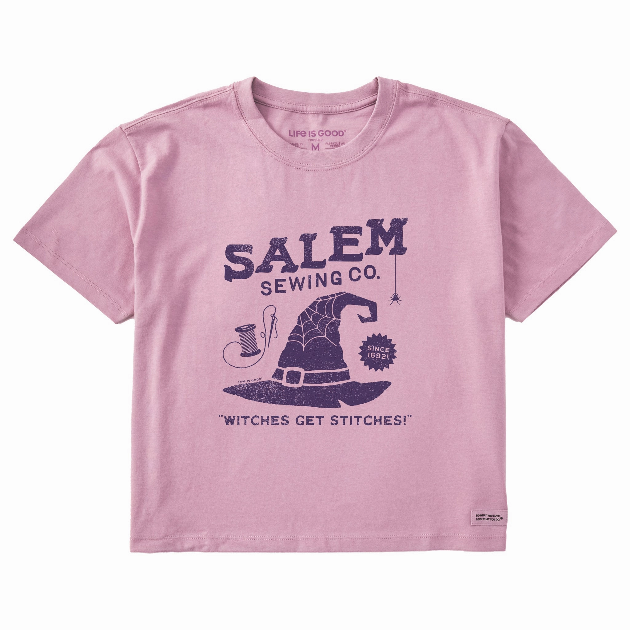 Flexible stretch Everyday Comfort Women's Salem Sewing Co. Short Sleeve Crusher Boxy Tee