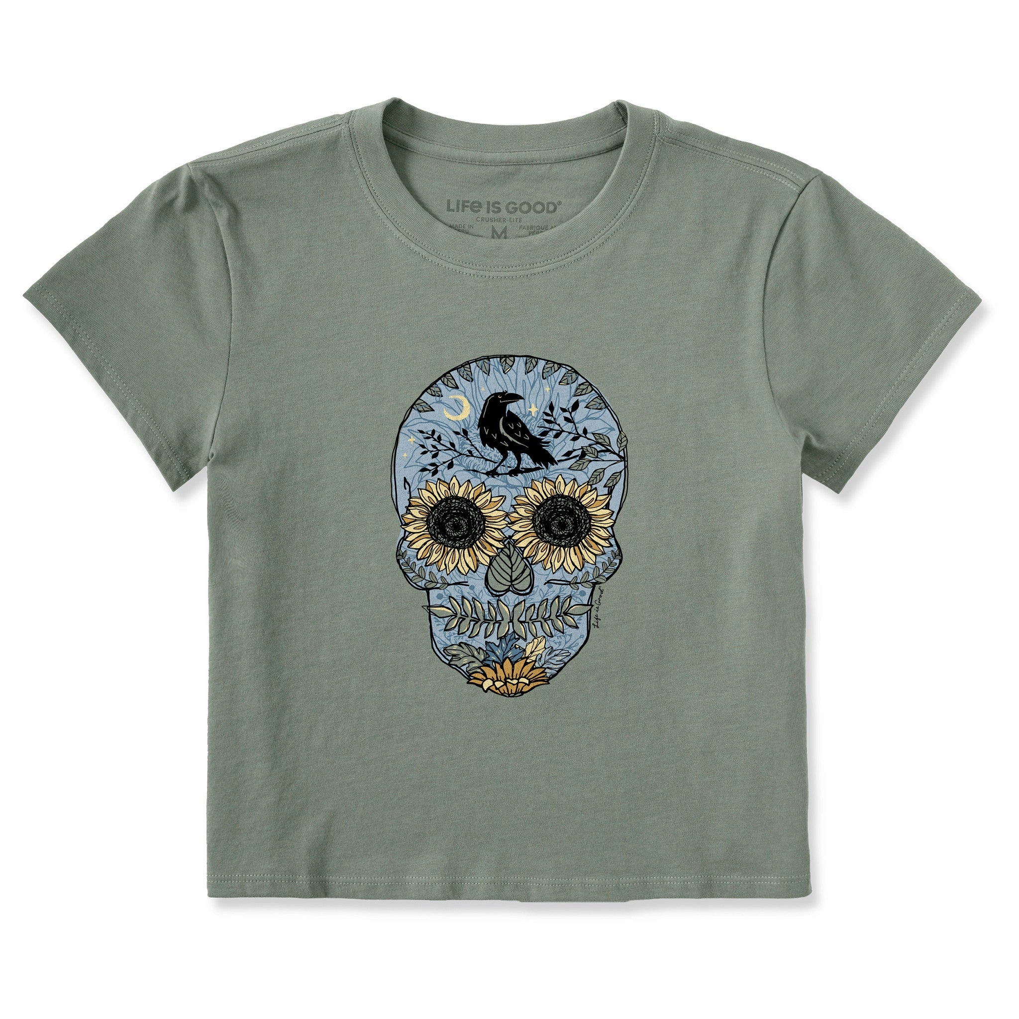 Women's Sunflower Skull Crusher-LITE Shrunken Tee EasyCareFabric
