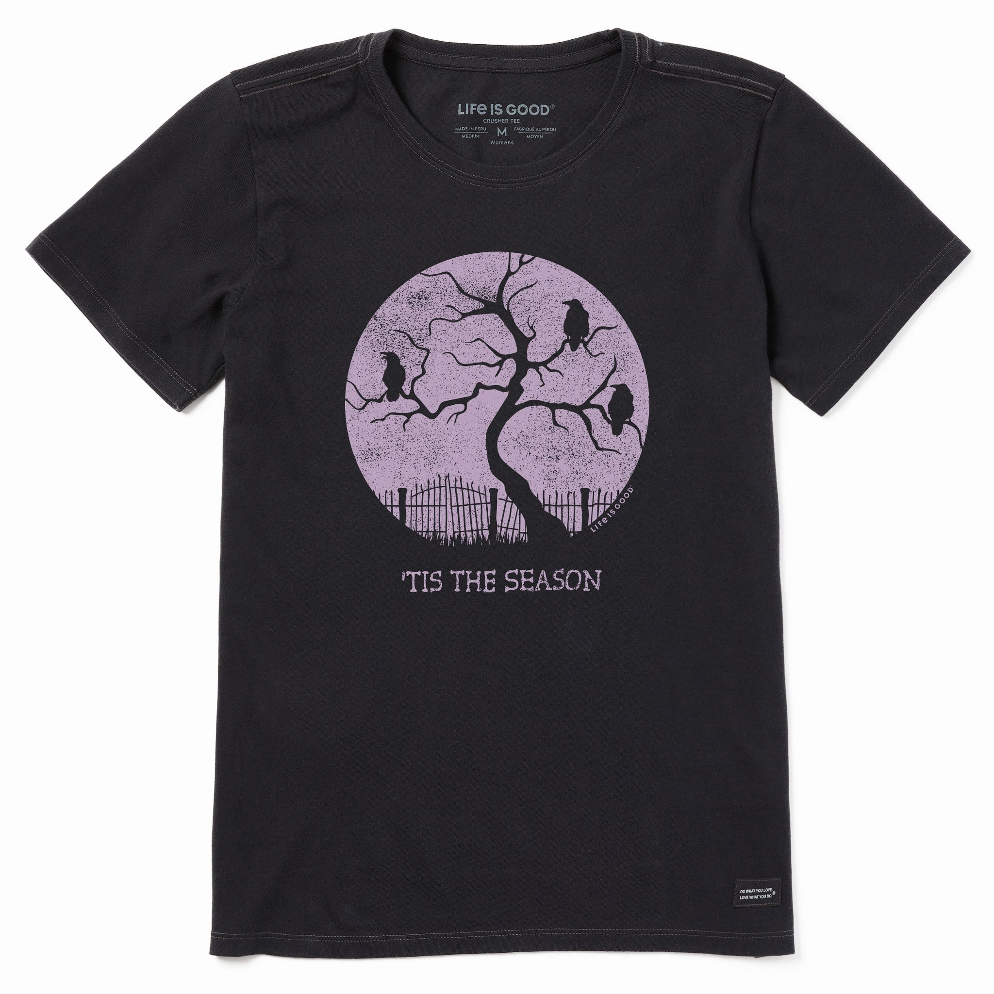 Weekend Smart Regular Fit Women's Tis The Season Crows Short Sleeve Tee