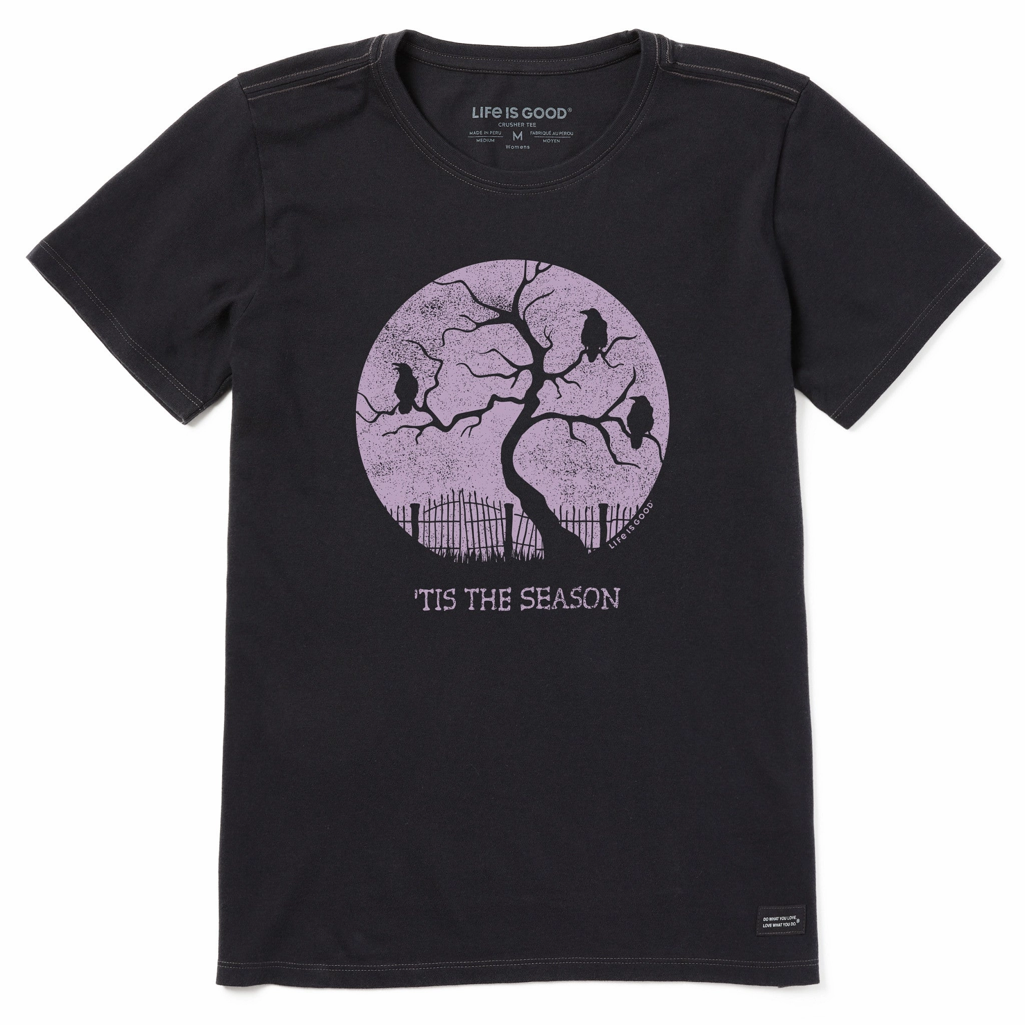 Sustainable Packaging Trendy Comfort Wear Women's Tis The Season Crows Short Sleeve Tee
