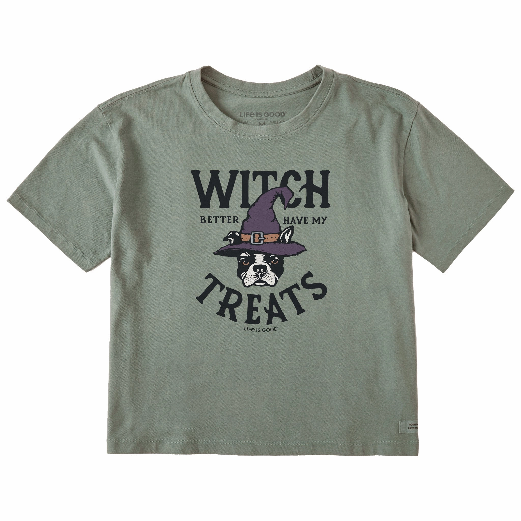 family gathering Women's Witch Better Have My Treats Short Sleeve Crusher Boxy Tee
