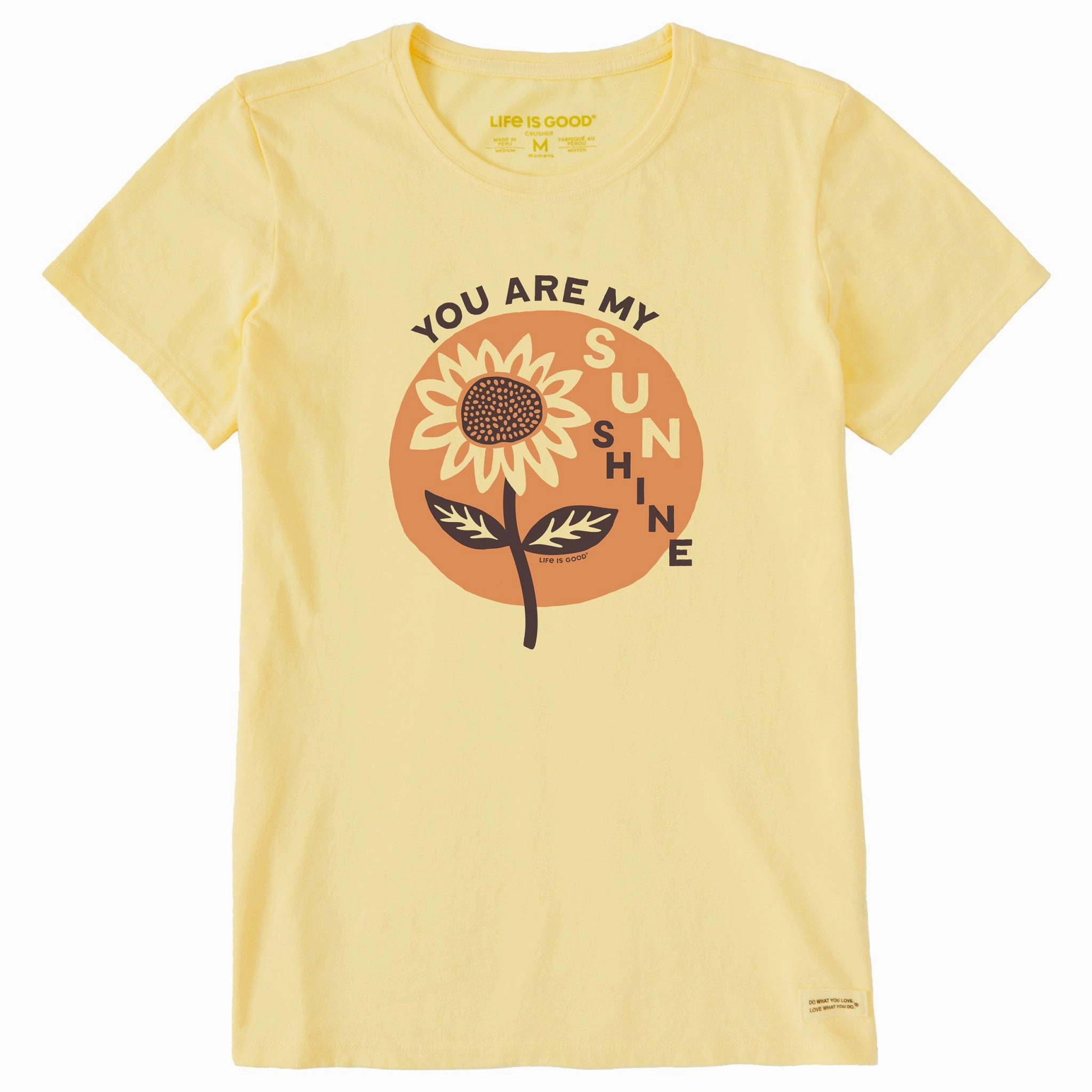 Women's You Are My Sunflower Short Sleeve Crusher Tee Minimal Style Trend Adaptable