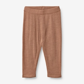 Wool Knit Trousers Neel | Baby - berry dust Versatile Comforted Wide Hem Detail