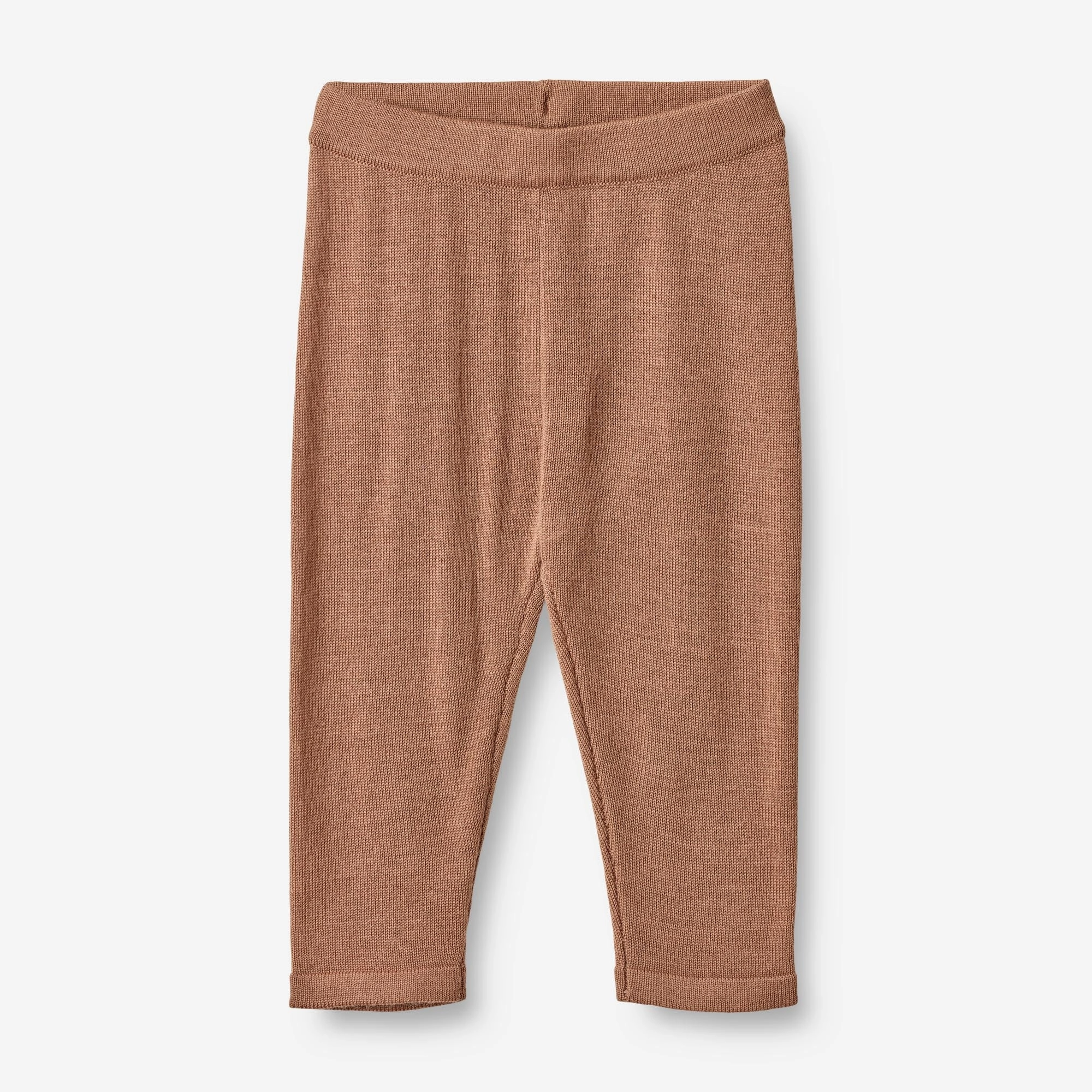 Wool Knit Trousers Neel | Baby - berry dust Lightweight texture Minimal Fashion