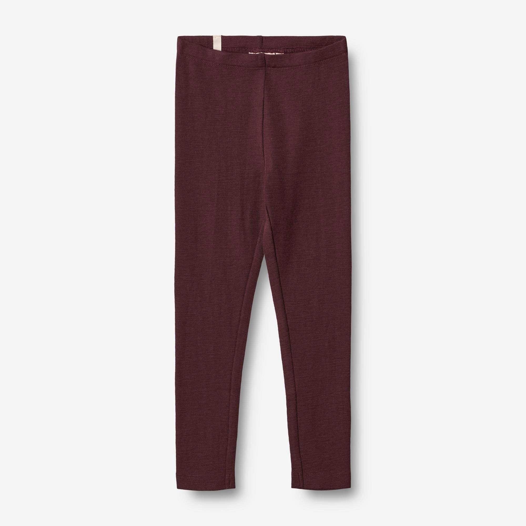 Circular Knit Sustainability Guide Wool Leggings - aubergine
