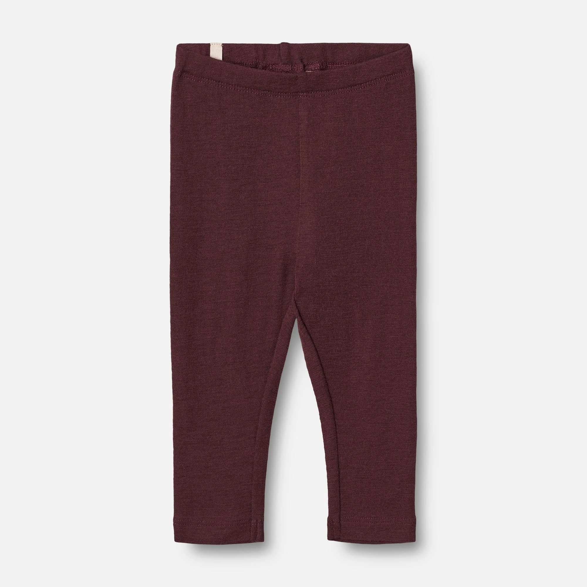 Wool Leggings | Baby - aubergine Chill Wear