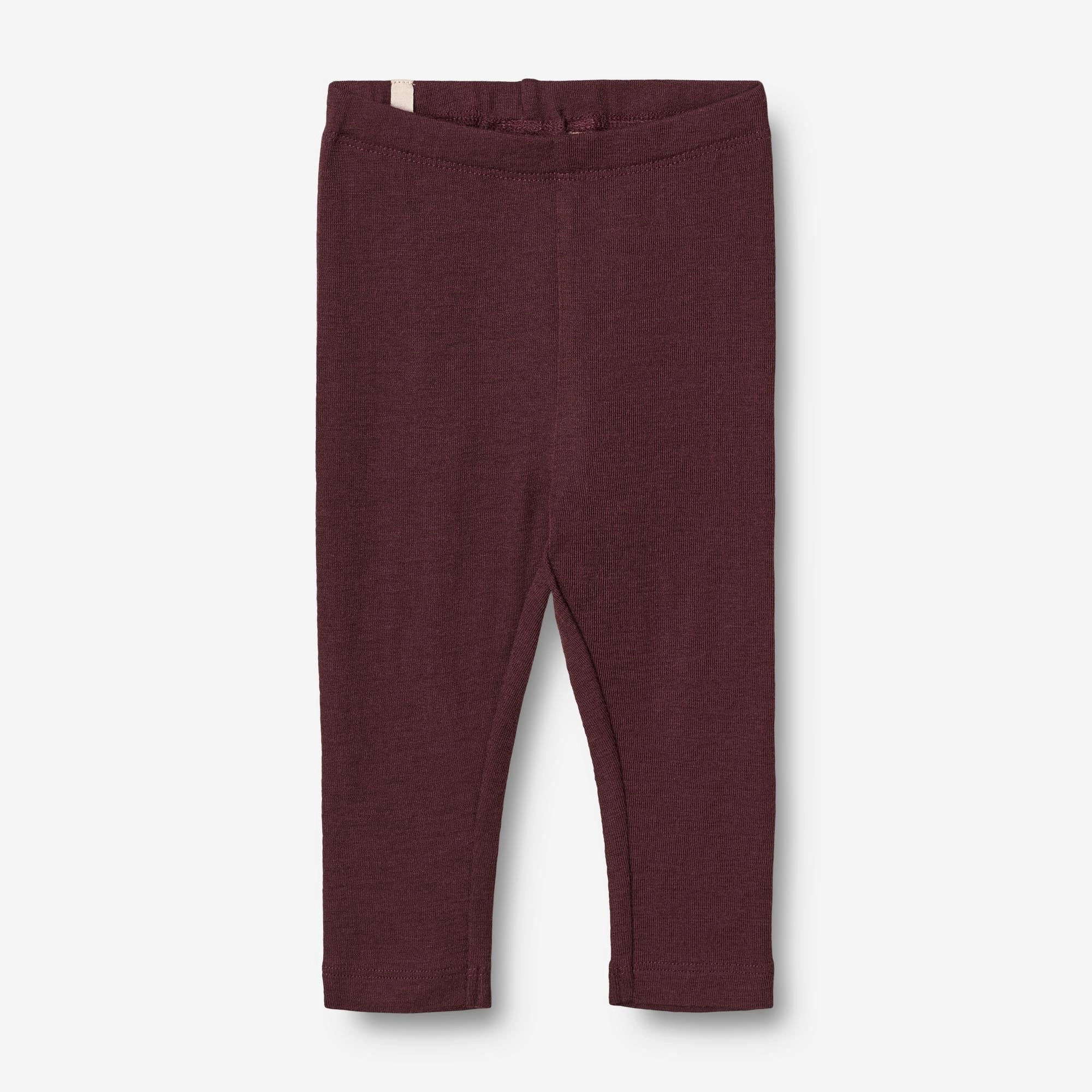 Home Style WaffleKnit Texture Wool Leggings | Baby - aubergine
