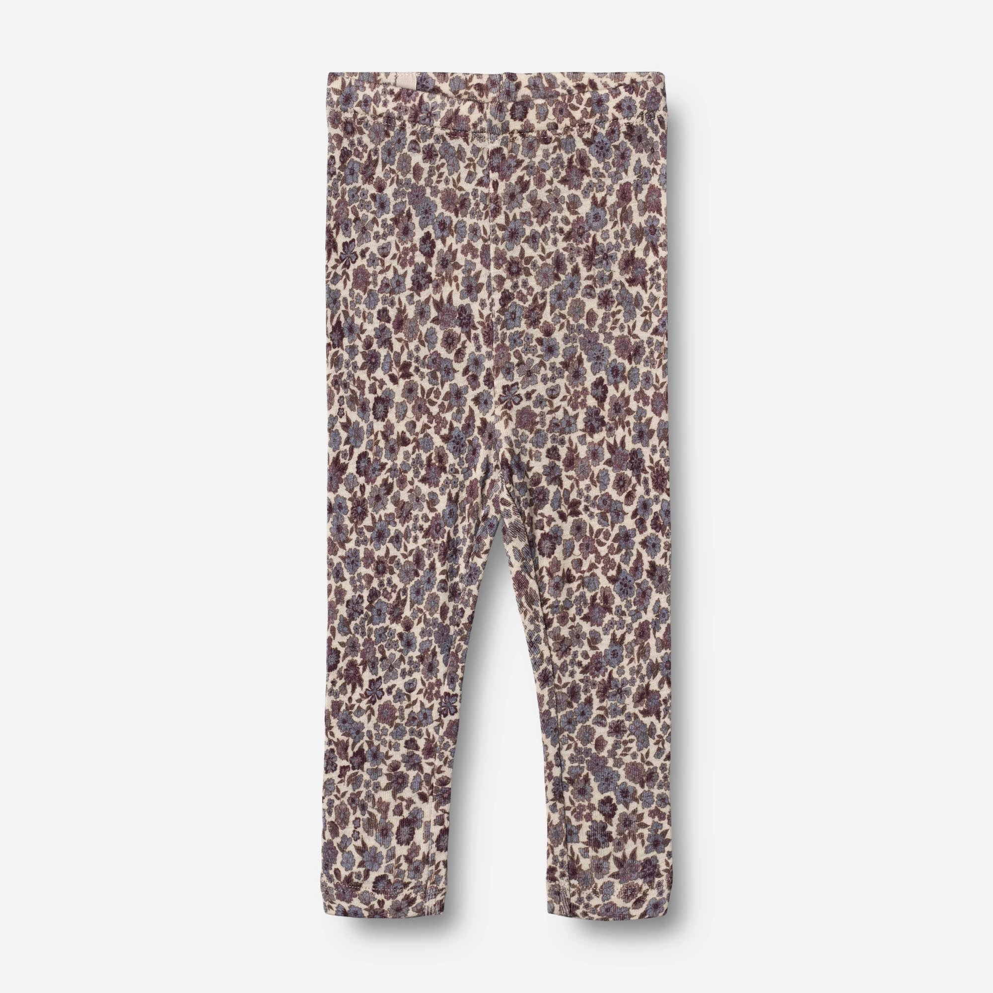 Seasonal Fit Wool Leggings | Baby - purple flowers
