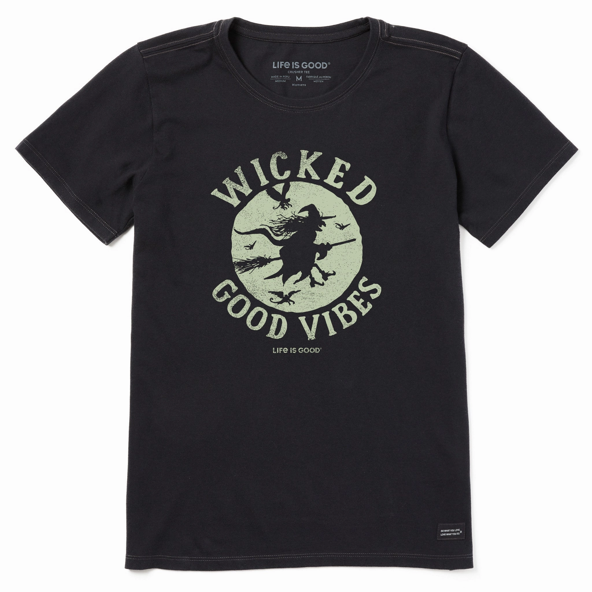 Women's Wicked Good Vibes Short Sleeve Tee Layered Sleeve Trendy popularity