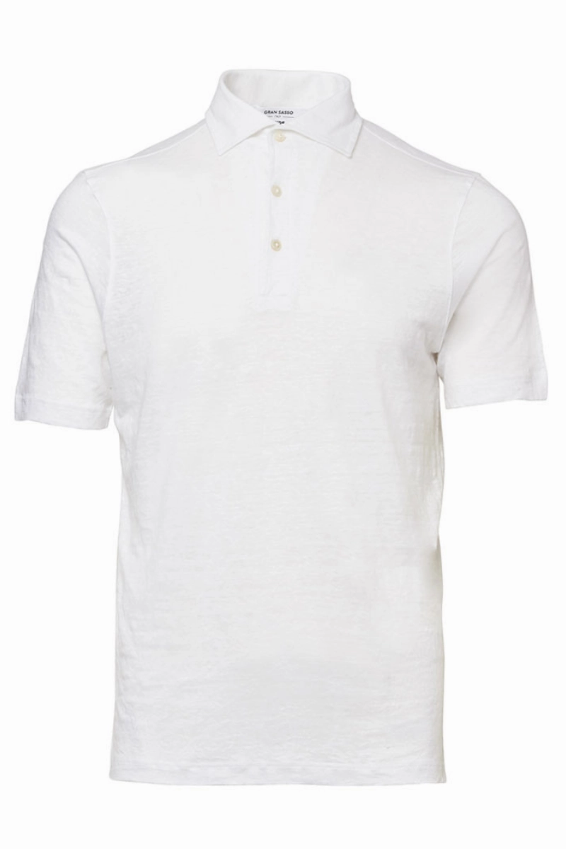 Linen Polo Premium Quality Curved Hemline